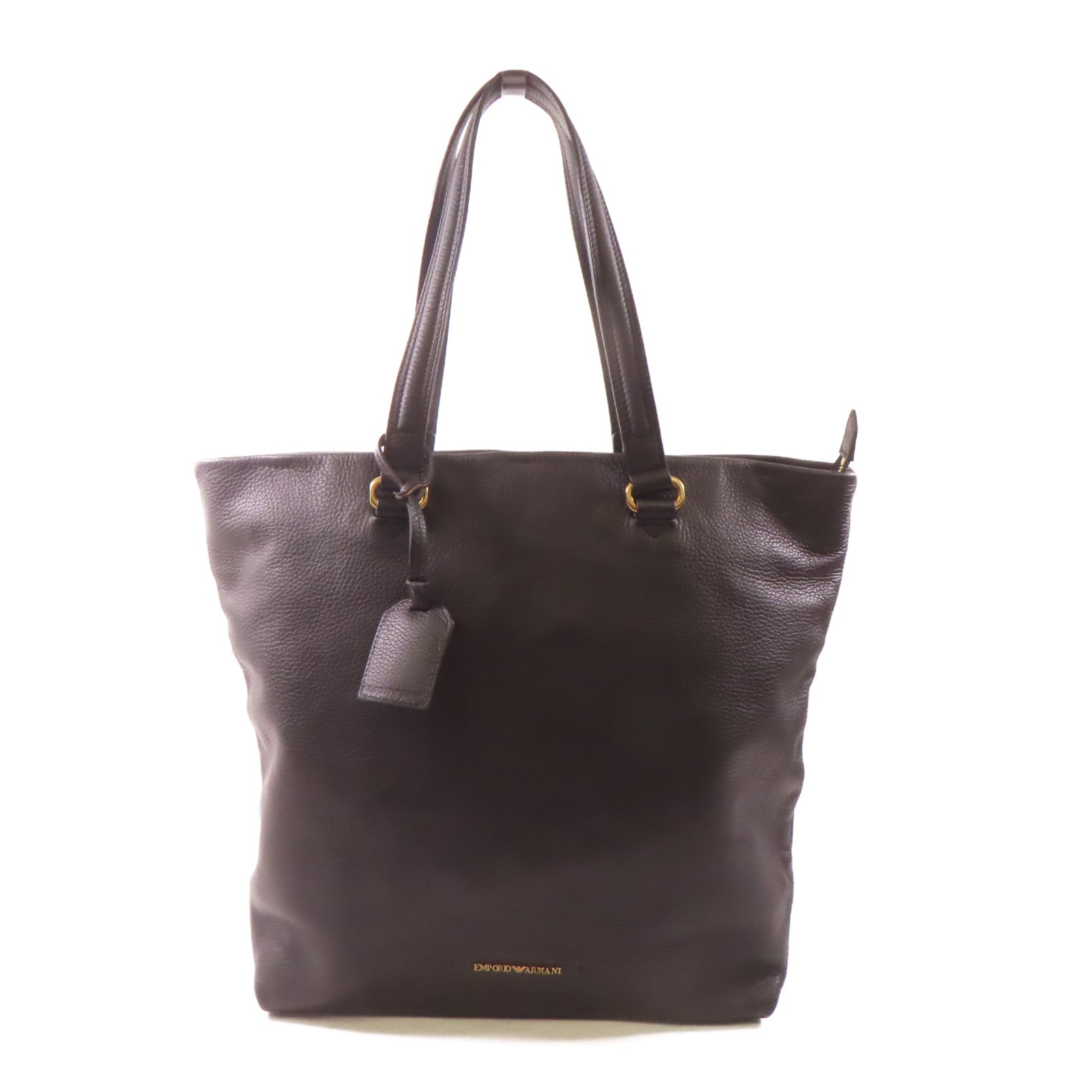 SELECTION 牛皮皮革Emporio Armani Shoulder Bag金扣肩背袋黑色