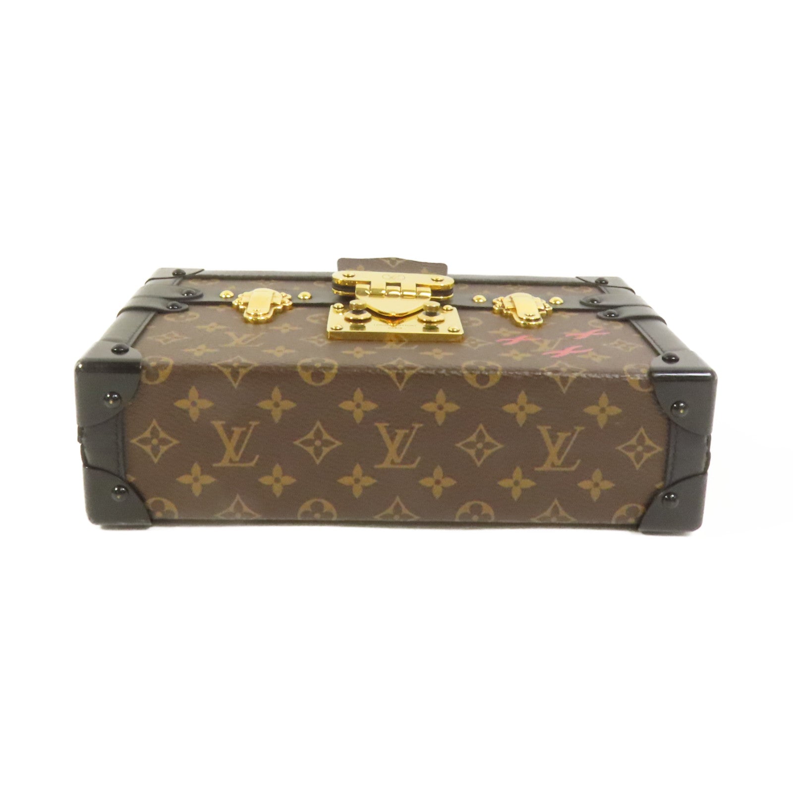 LOUIS VUITTON 【激減優惠】Monogram Petite Malle金扣肩背袋