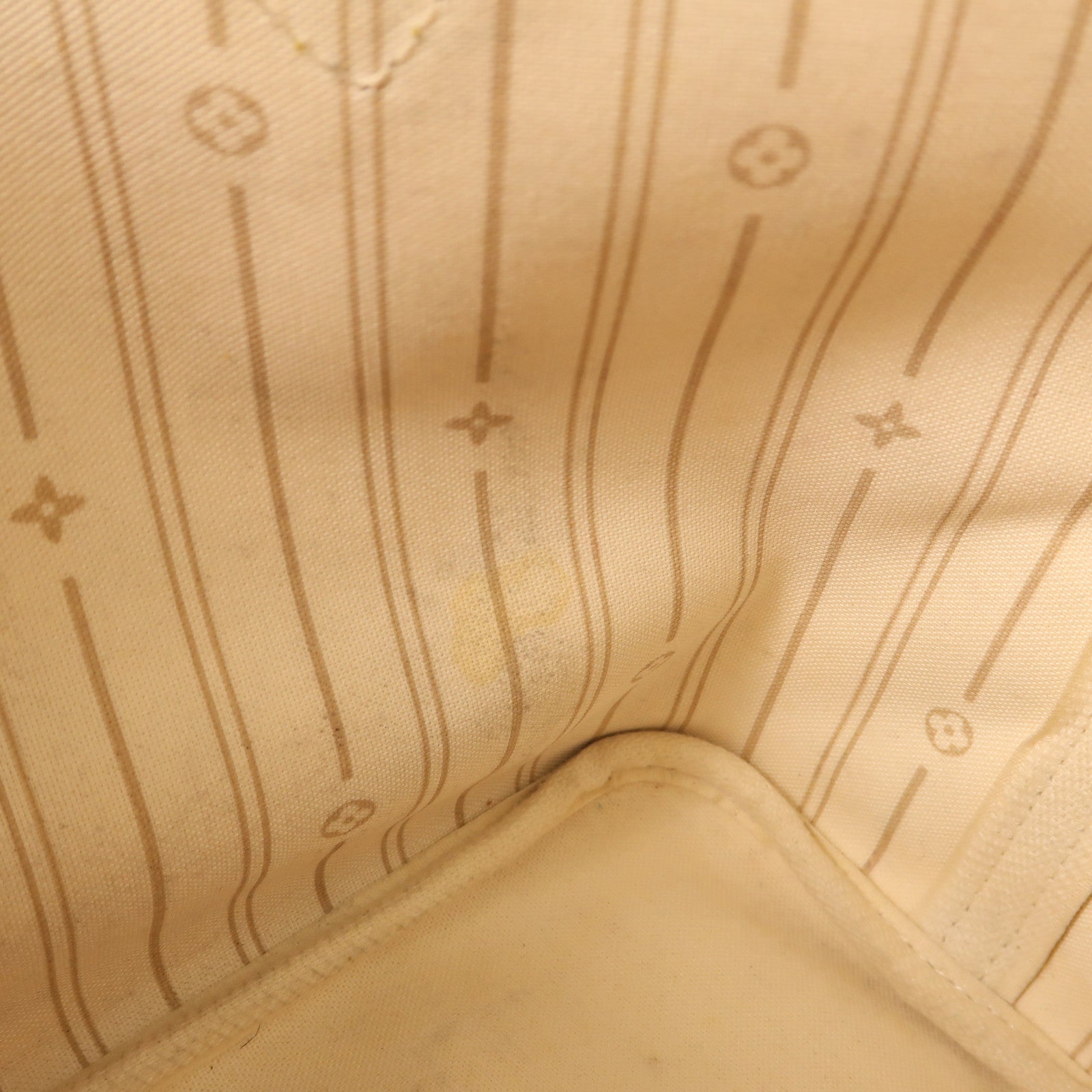 LOUIS VUITTON Damier Azur Neverfull PM金扣手挽袋