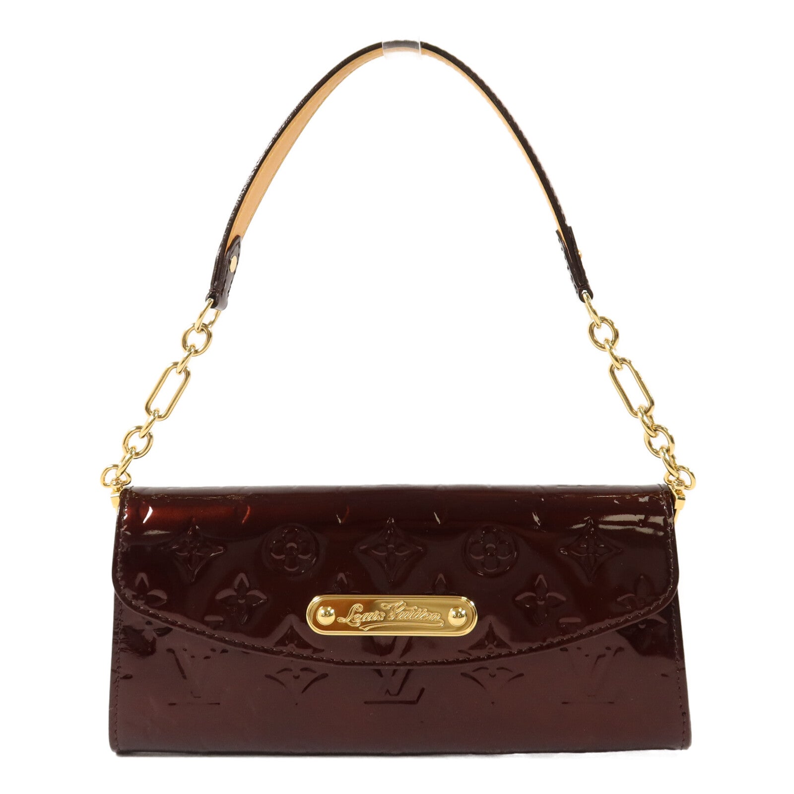 LOUIS VUITTON Monogram Vernis Sunset Boulvevard鏈帶肩背袋