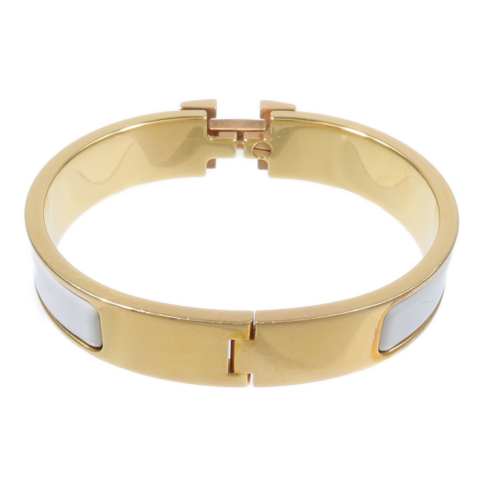 HERMES 琺瑯/金屬Clic H Bracelet手鐲