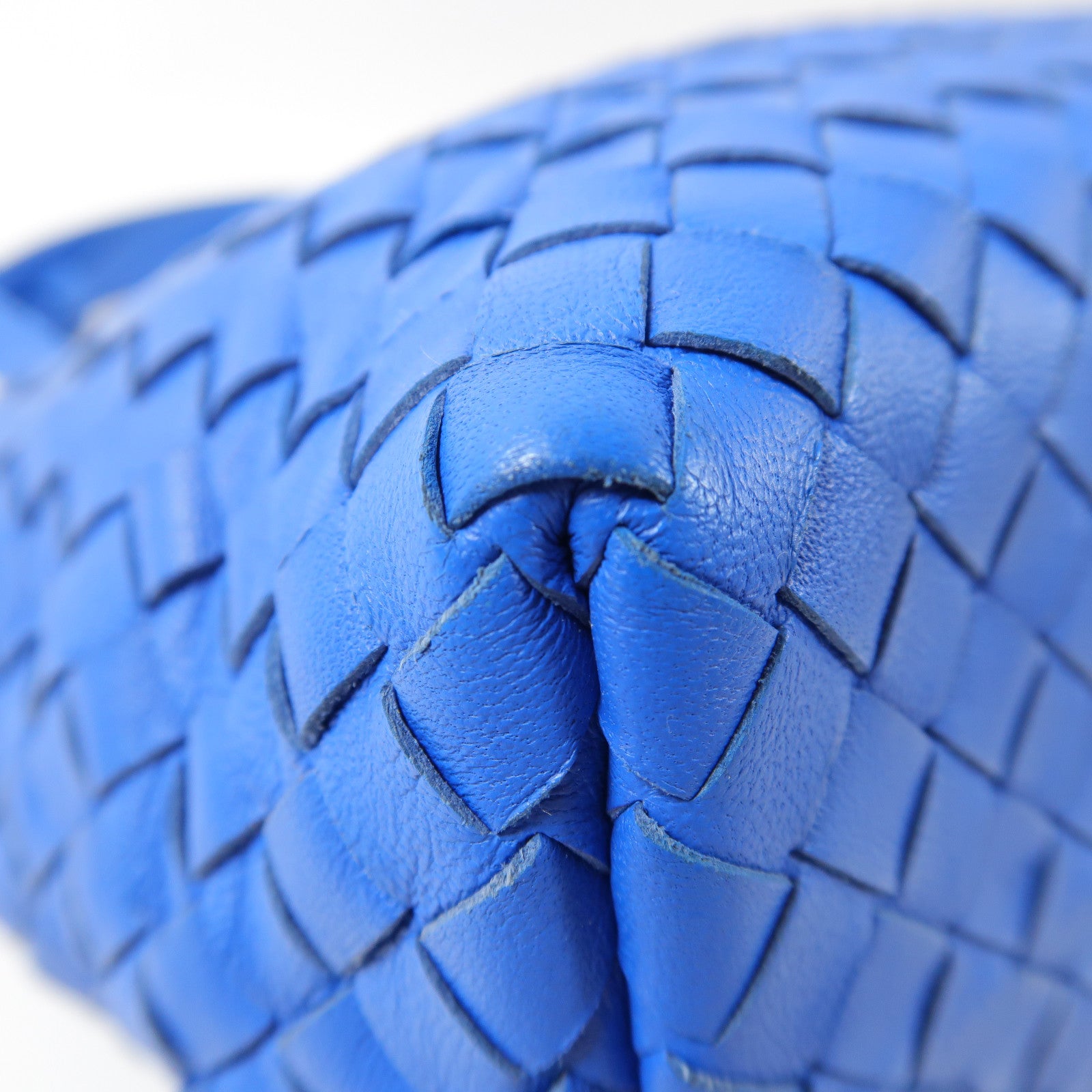 BOTTEGA VENETA 牛皮皮革Intrecciato Tote手挽袋藍色