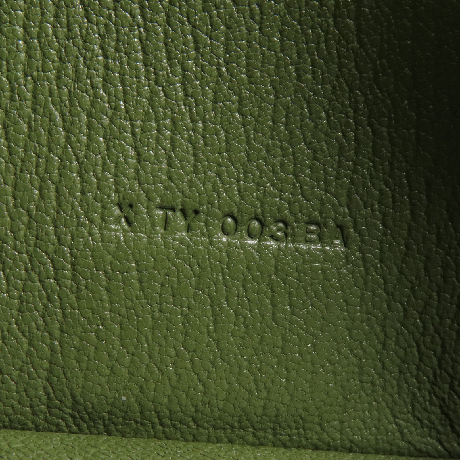 HERMES Chevre皮革Bearn Long Wallet銀扣長錢包Green