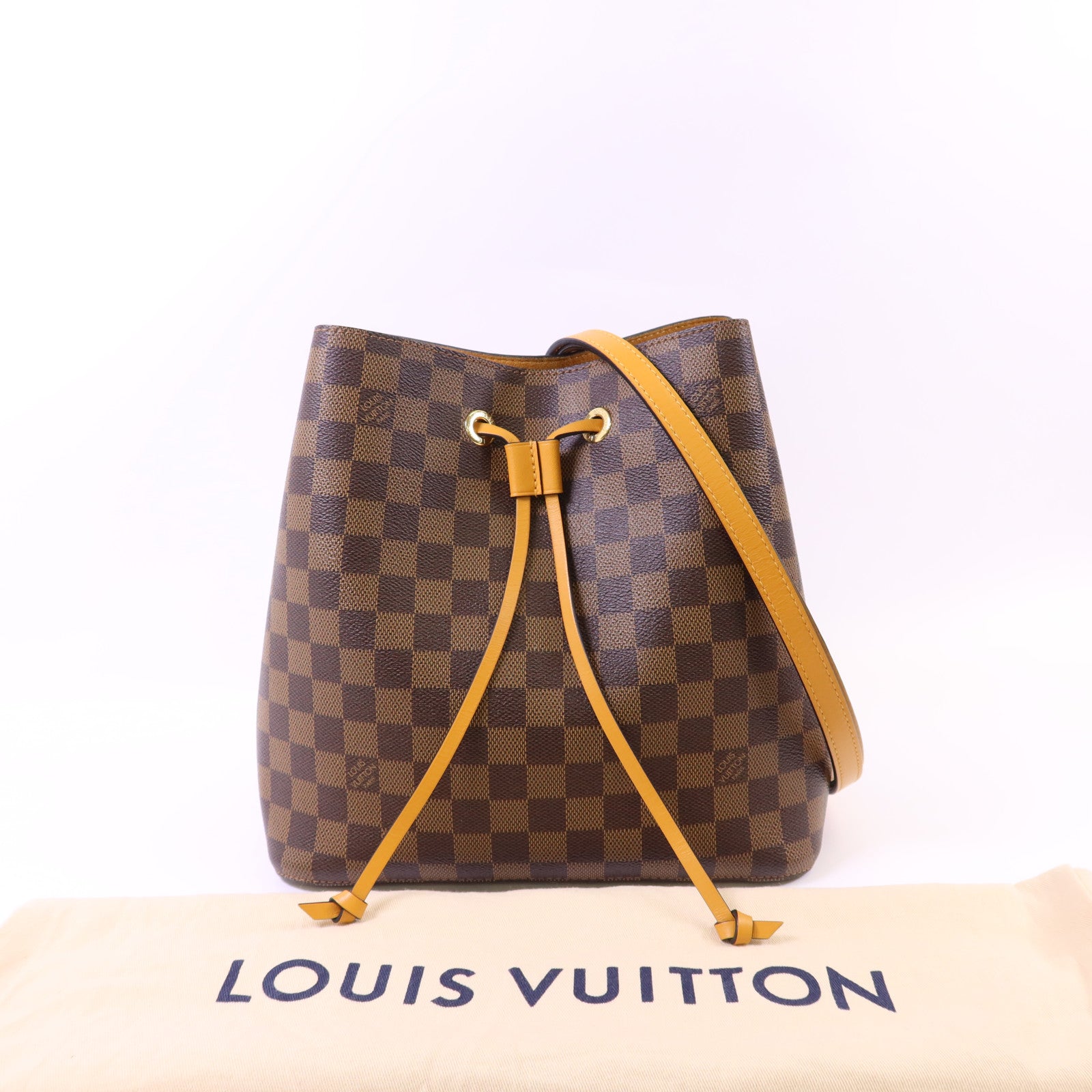 LOUIS VUITTON Damier NeoNoe金扣肩背袋