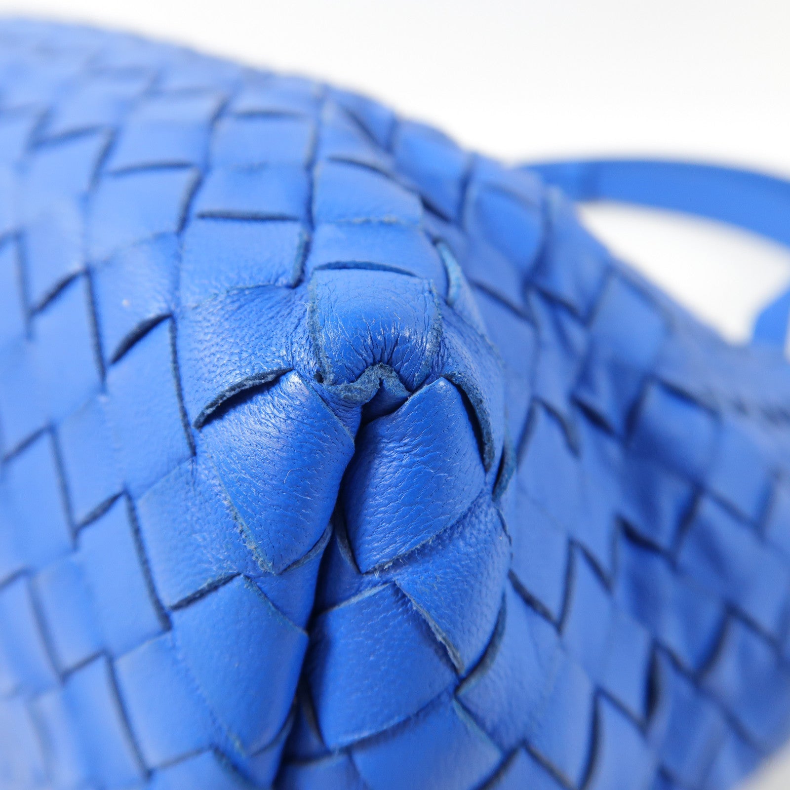 BOTTEGA VENETA 牛皮皮革Intrecciato Tote手挽袋藍色