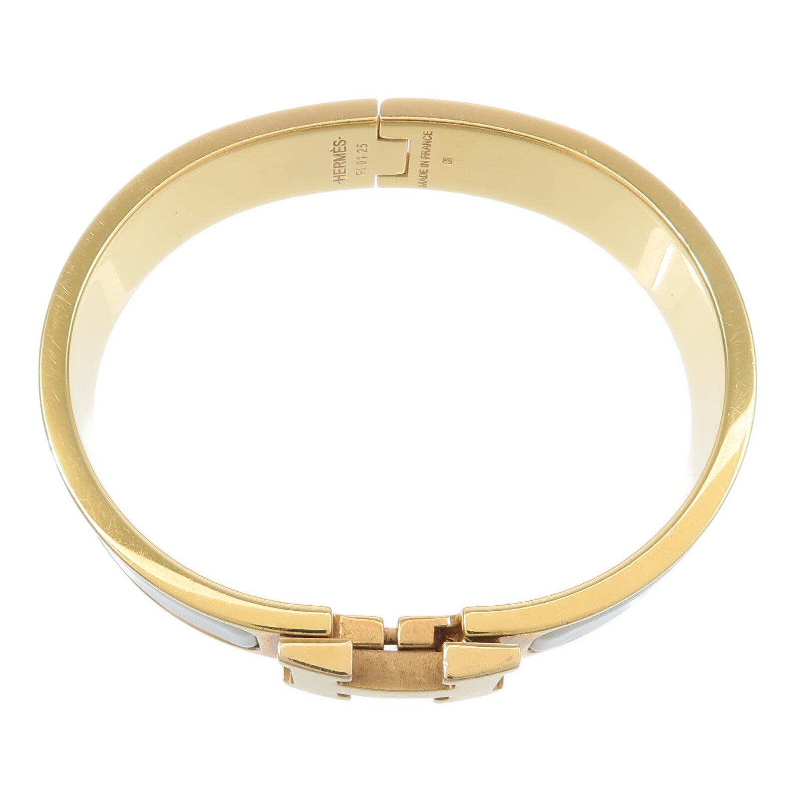 HERMES 琺瑯/金屬Clic H Bracelet手鐲