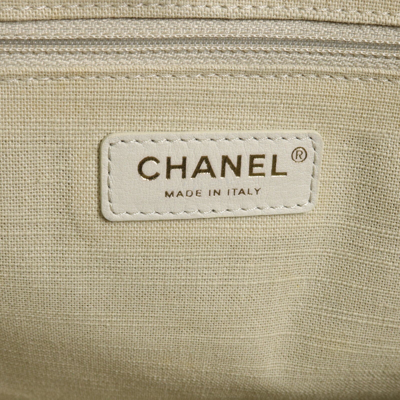 CHANEL 帆布Deauville Tote手挽肩背兩用袋