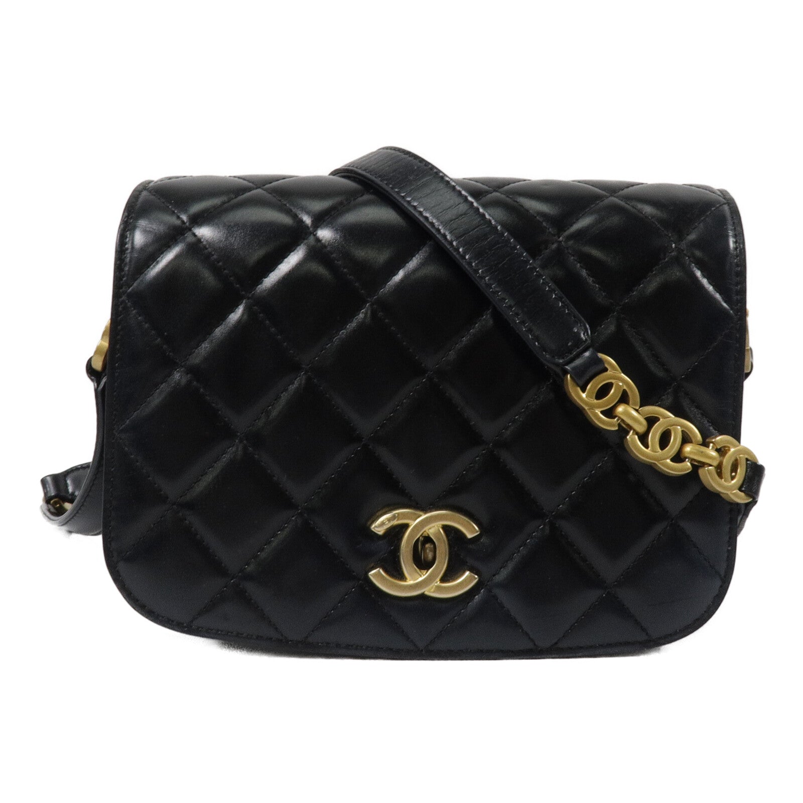 CHANEL 牛皮皮革Mini Messenger Bag