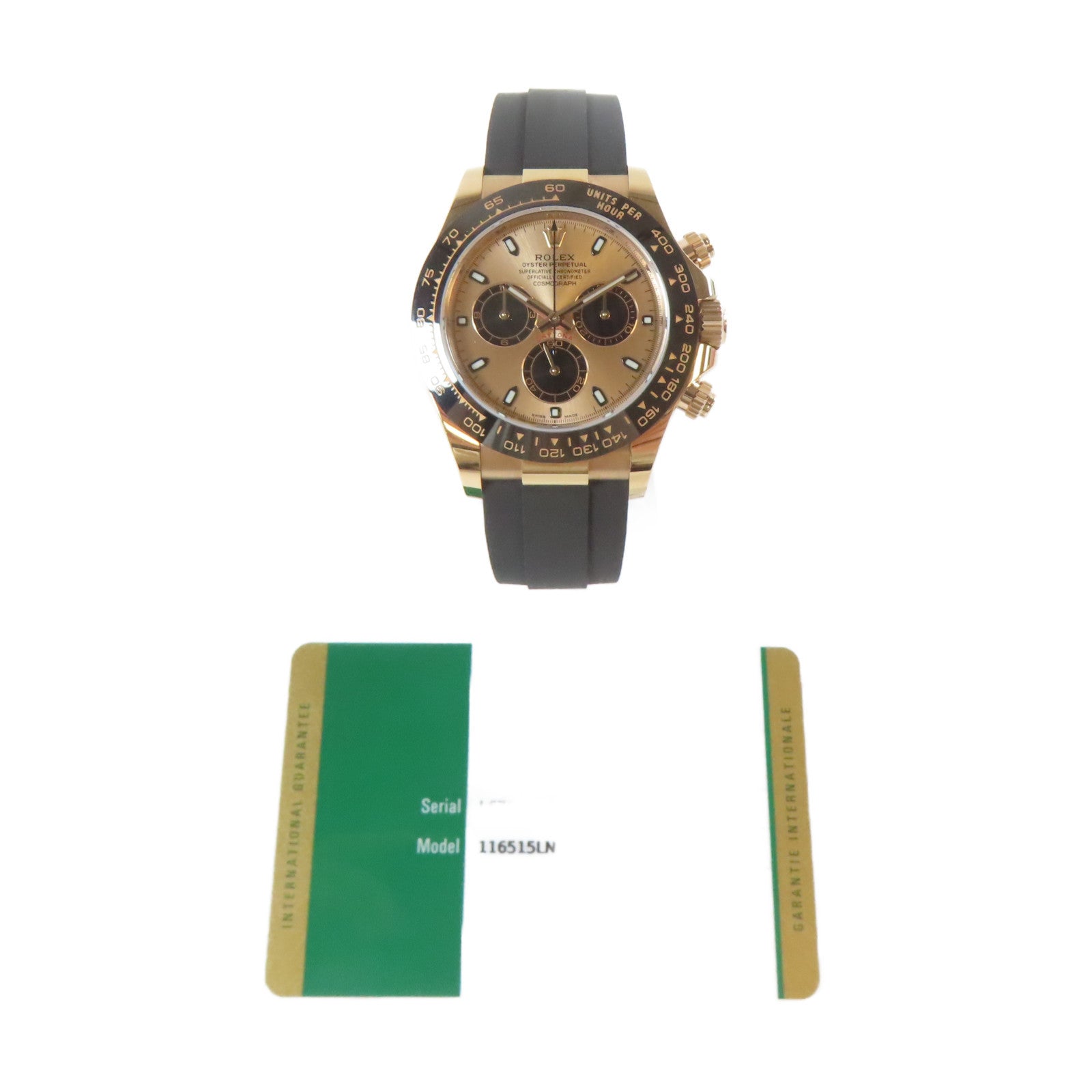 ROLEX Daytona 18K玫瑰金/橡膠手錶自動機芯銅色