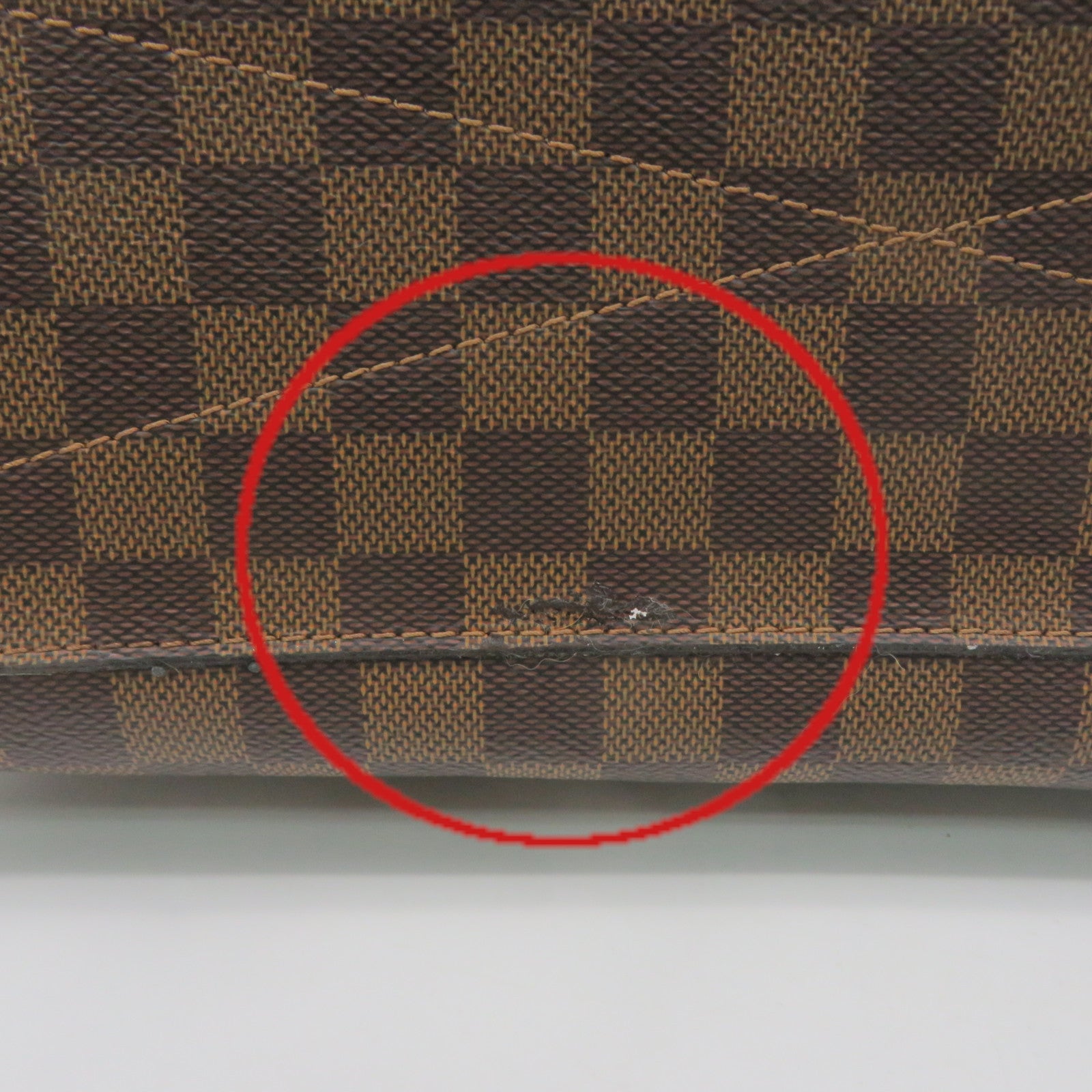 LOUIS VUITTON Damier Greenwich 2Way Shoulder Bag Handle Shoulder Bag Brown