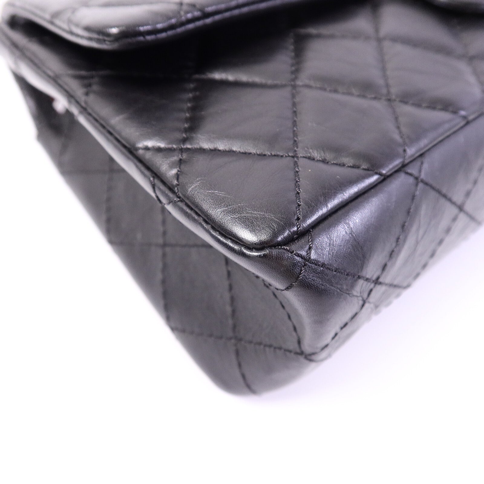 CHANEL 牛皮皮革2.55 Medium鏈帶肩背袋