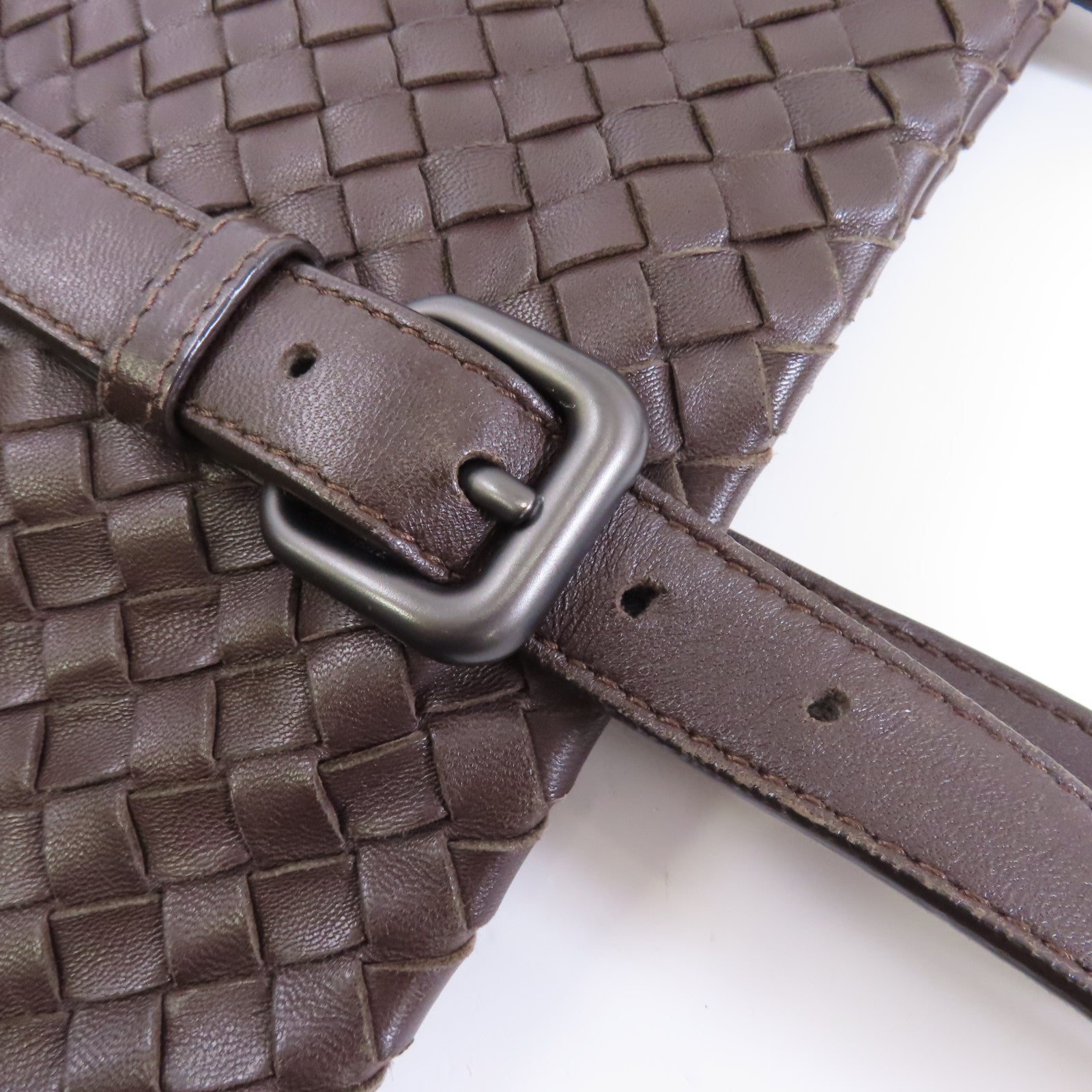 BOTTEGA VENETA 織紋皮革Tote Bag手挽袋棕色