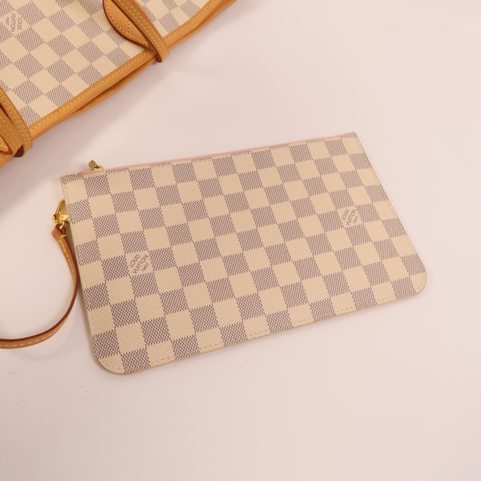 LOUIS VUITTON Damier Azur Neverfull MM肩背袋