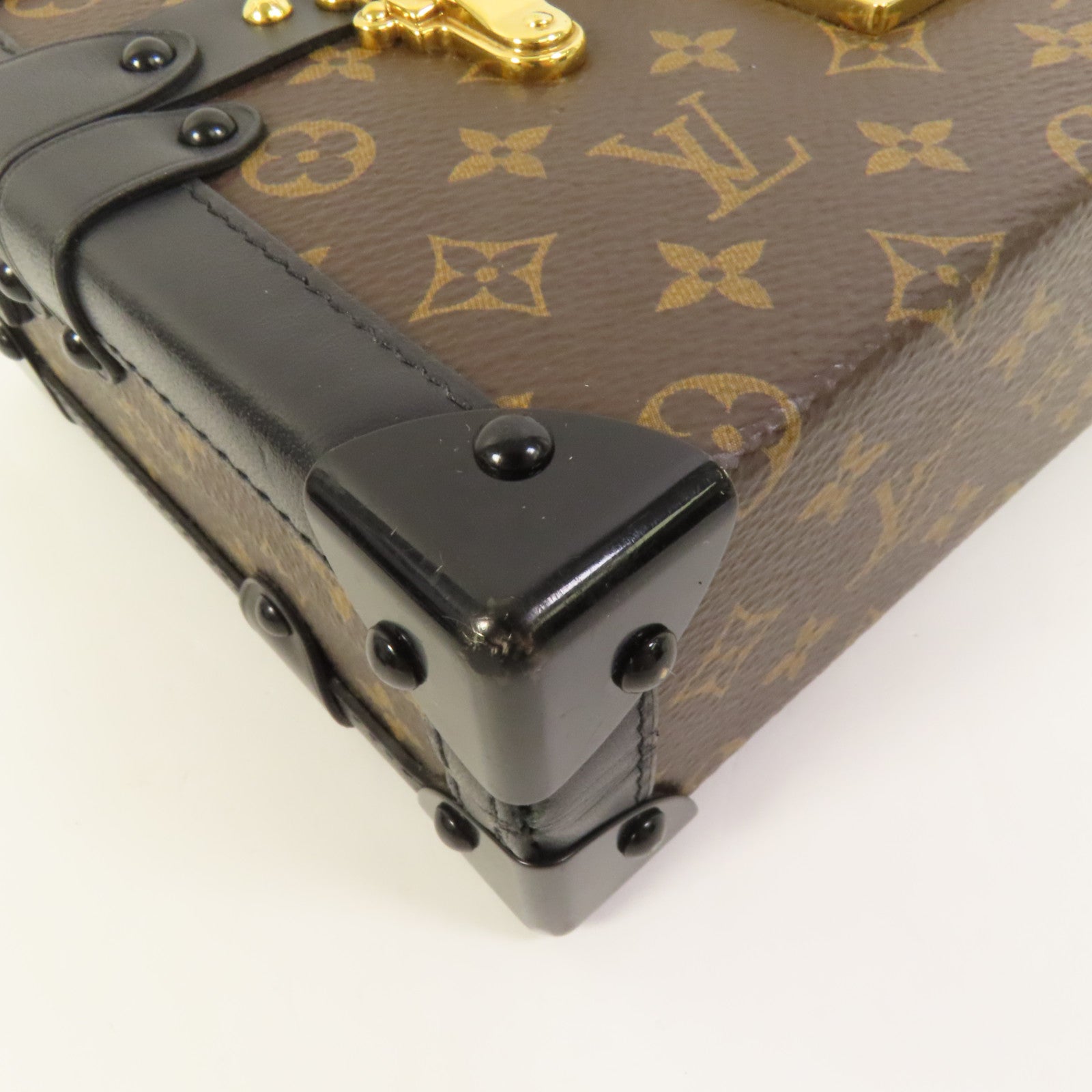 LOUIS VUITTON 【激減優惠】Monogram Petite Malle金扣肩背袋