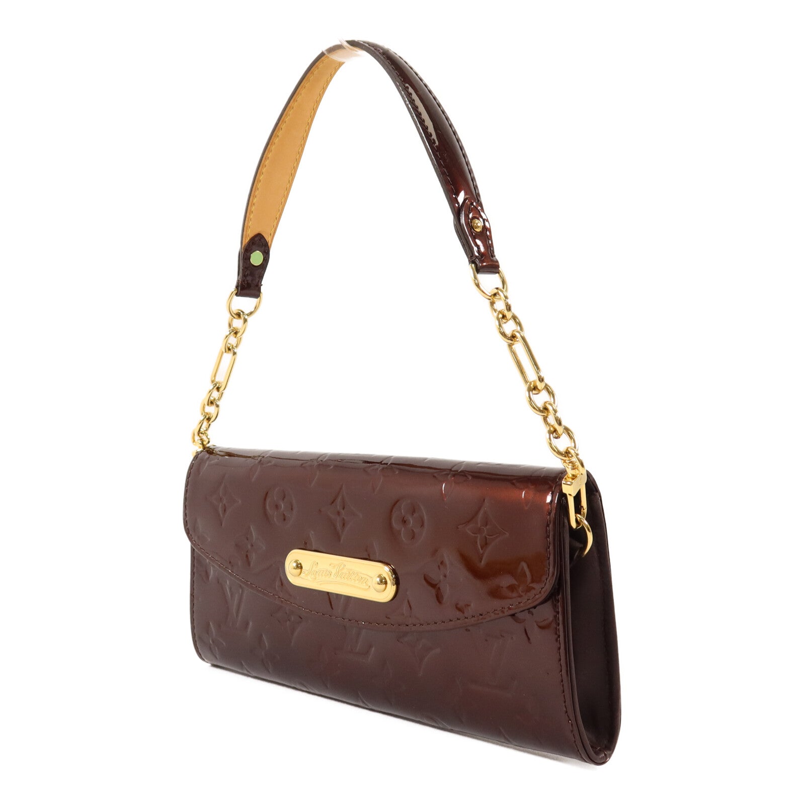 LOUIS VUITTON Monogram Vernis Sunset Boulvevard鏈帶肩背袋