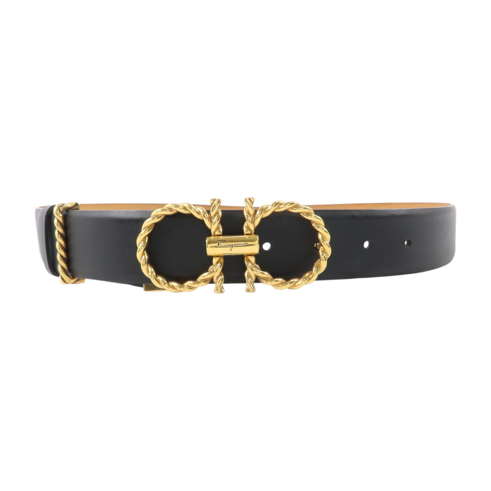 Salvatore Ferragamo 牛皮皮革Gancini Torchon Reversible Belt皮帶