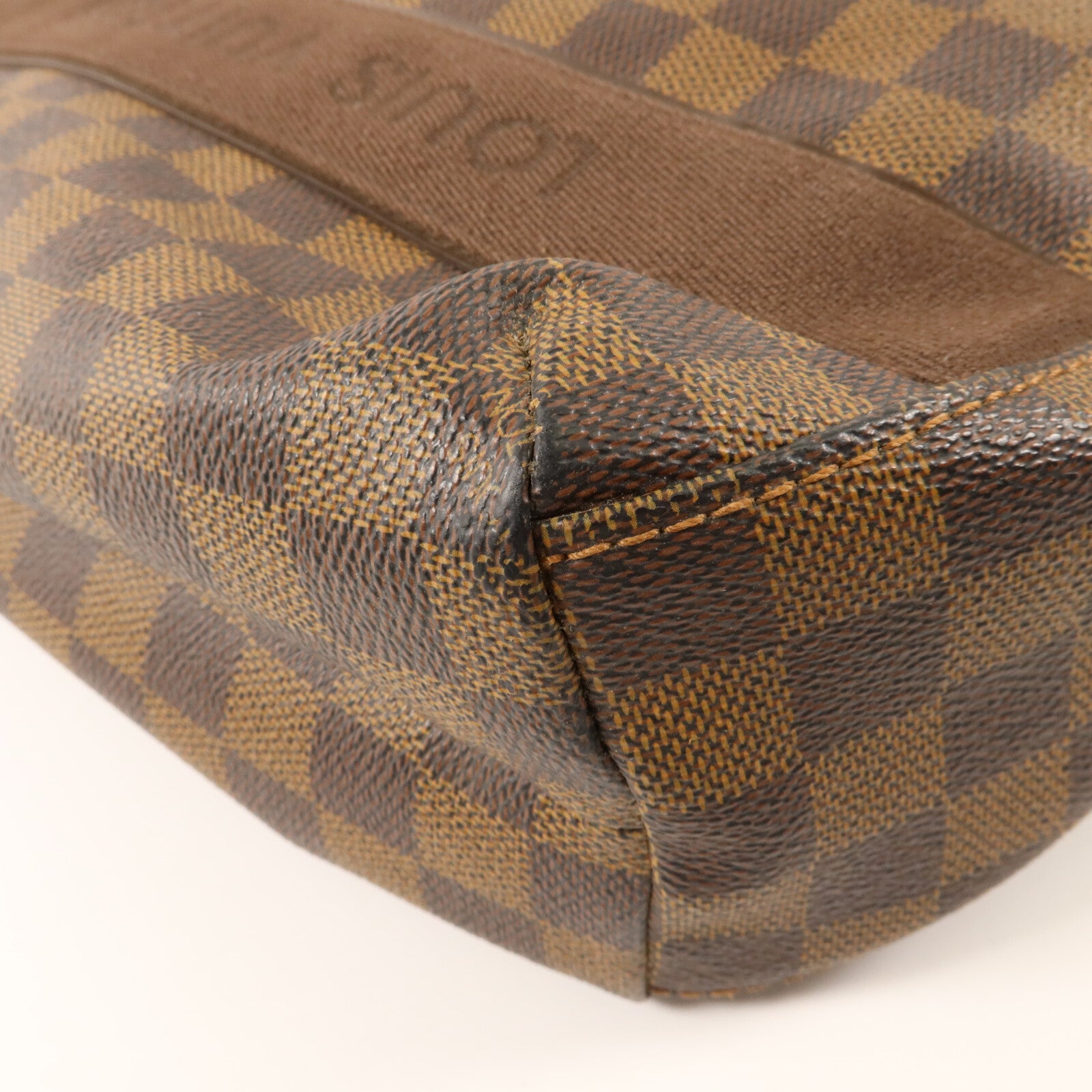 LOUIS VUITTON Damier Beaubourg金扣肩背袋棕色