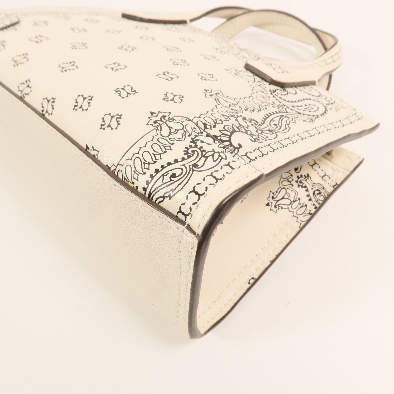 Tory Burch 皮革Ella Micro Tote Bag銀扣手挽肩背兩用袋