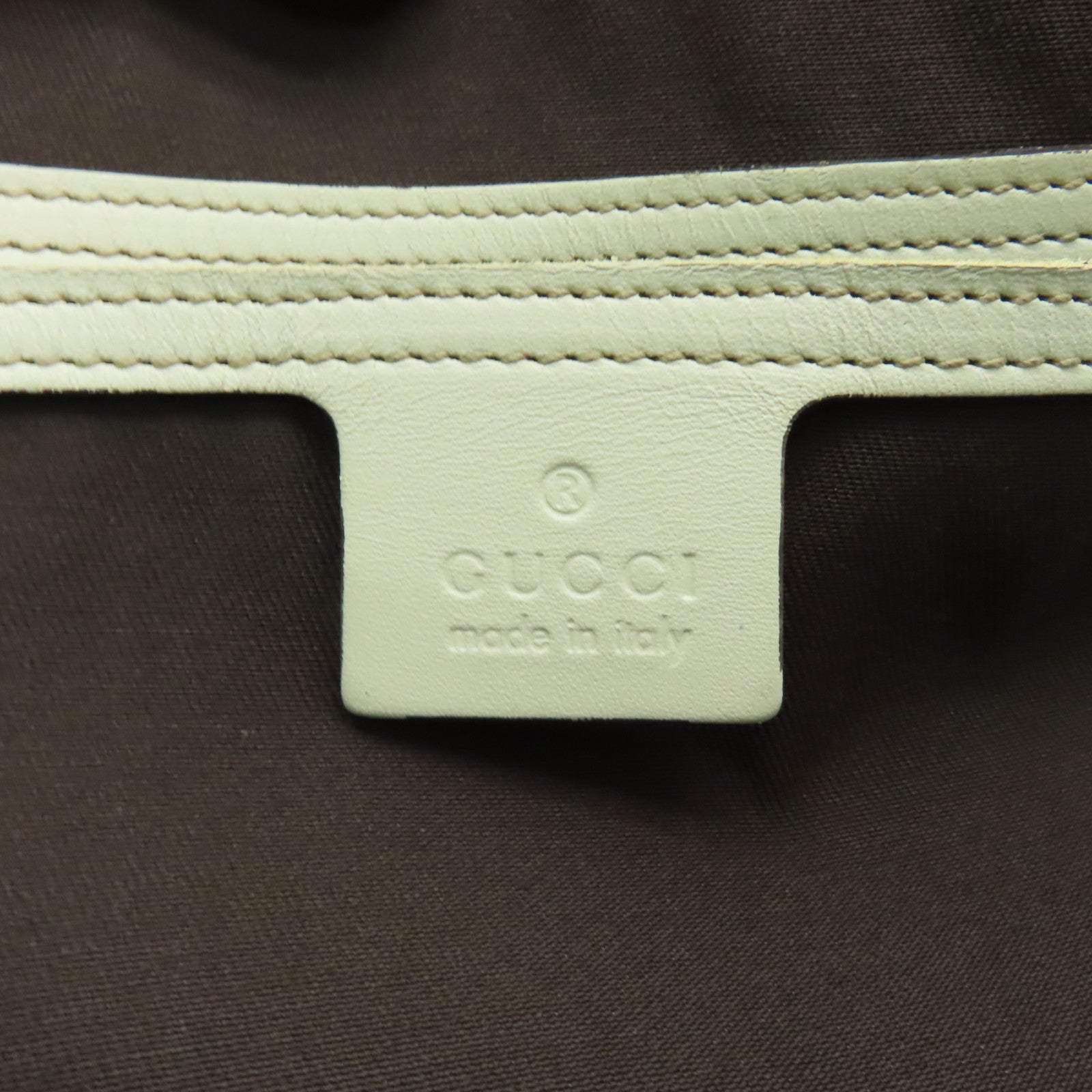 GUCCI 【激減優惠】塗層帆布Tote Bag金扣手挽袋啡色/米色