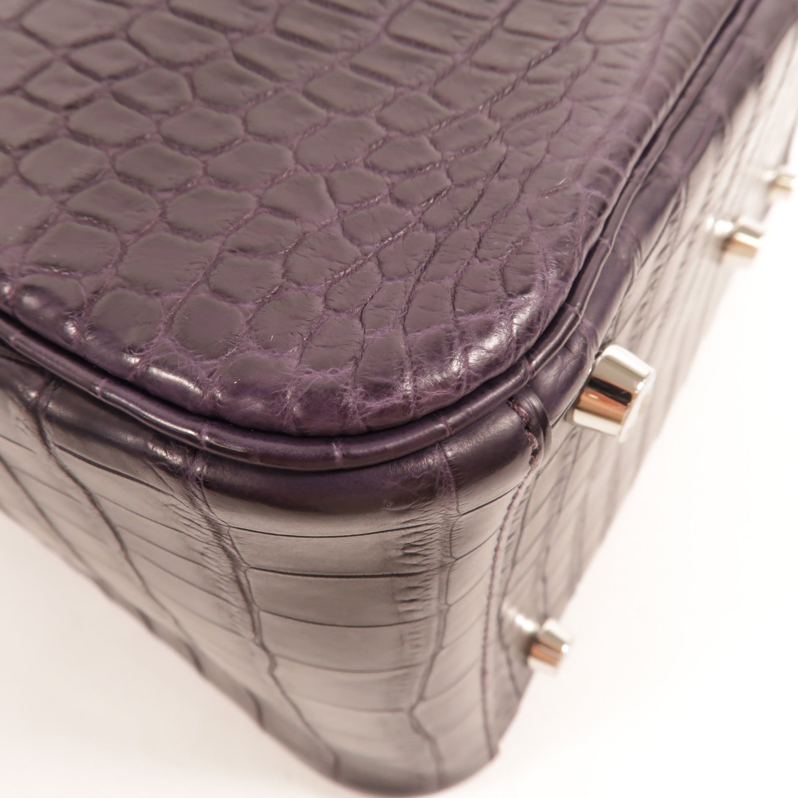 HERMES Niloticus皮革Lindy 26手挽肩背兩用袋Prunoir