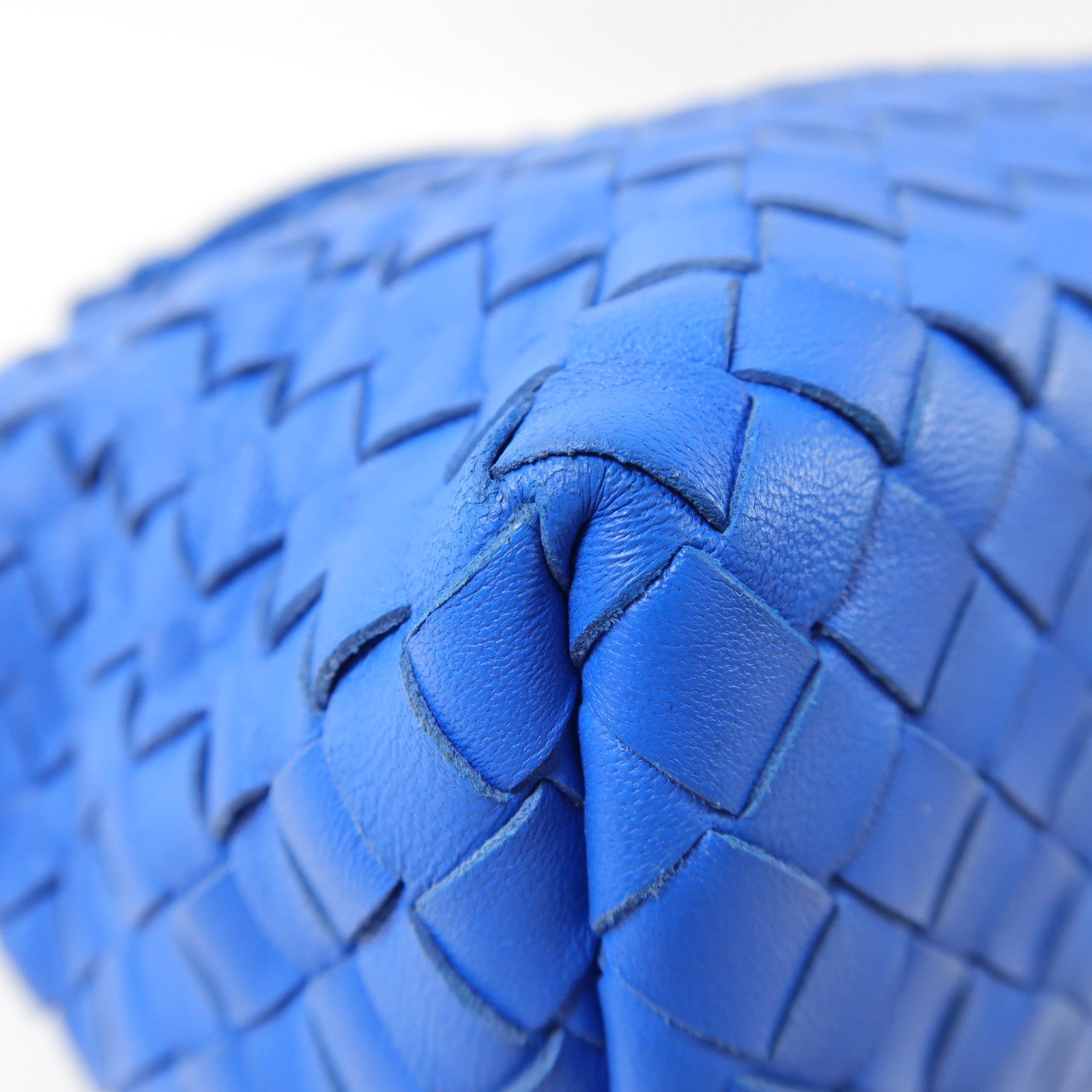 BOTTEGA VENETA 牛皮皮革Intrecciato Tote手挽袋藍色