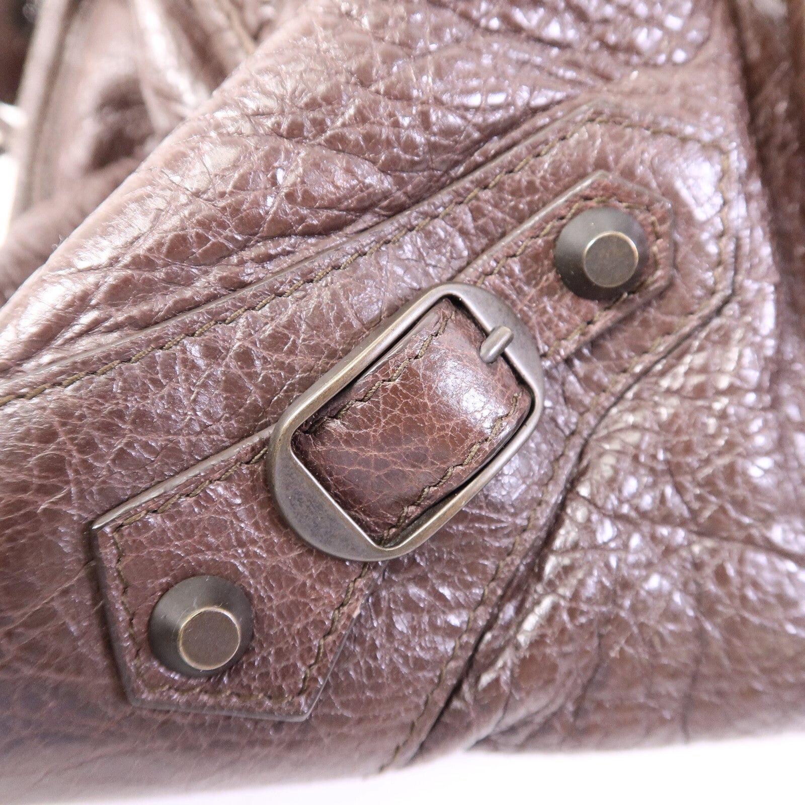 BALENCIAGA 牛皮皮革Partime手挽肩背兩用袋
