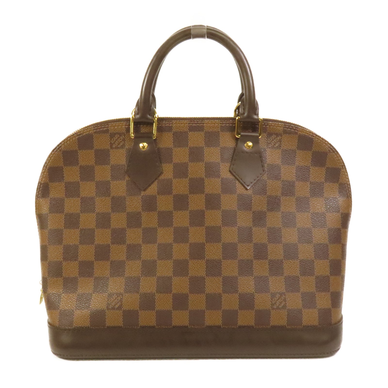LOUIS VUITTON Damier Alma金扣手挽袋