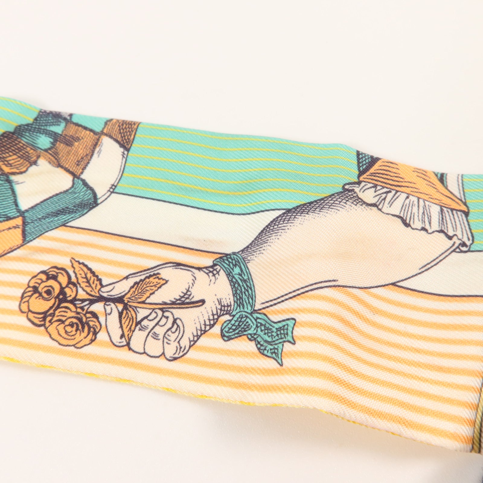 HERMES 絲質Twilly絲巾