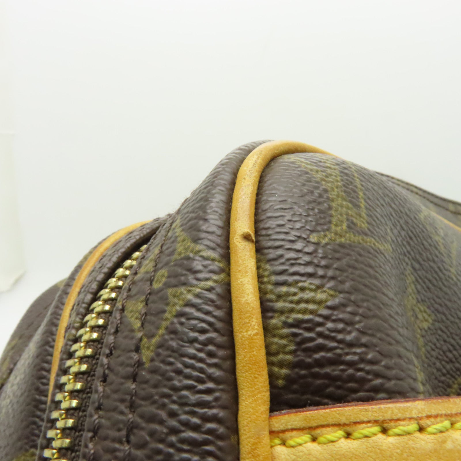 LOUIS VUITTON 【激減優惠】Monogram Reporter金扣肩背袋棕色