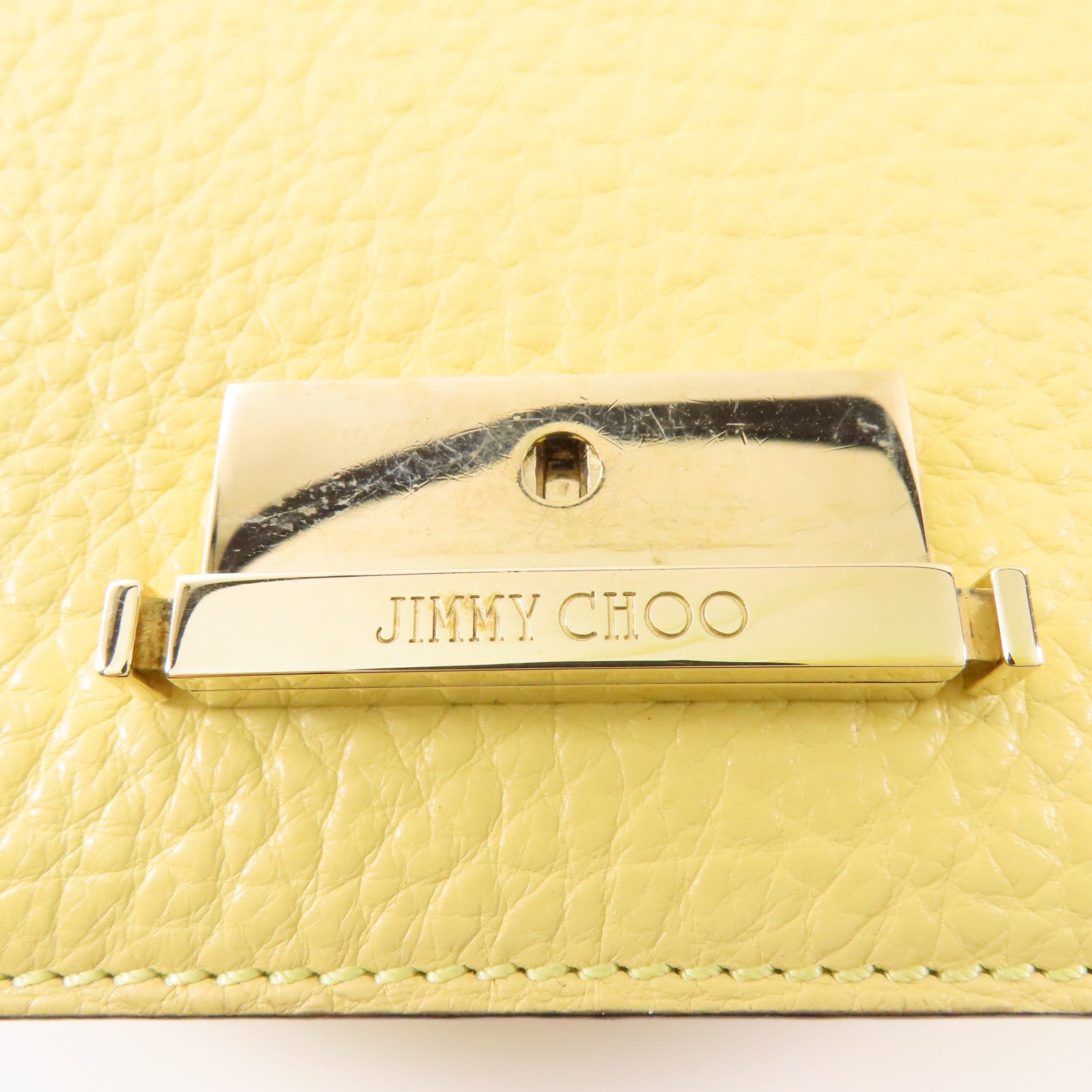 JIMMY CHOO 【激減優惠】牛皮皮革Shoulder Bag金扣手挽肩背兩用袋