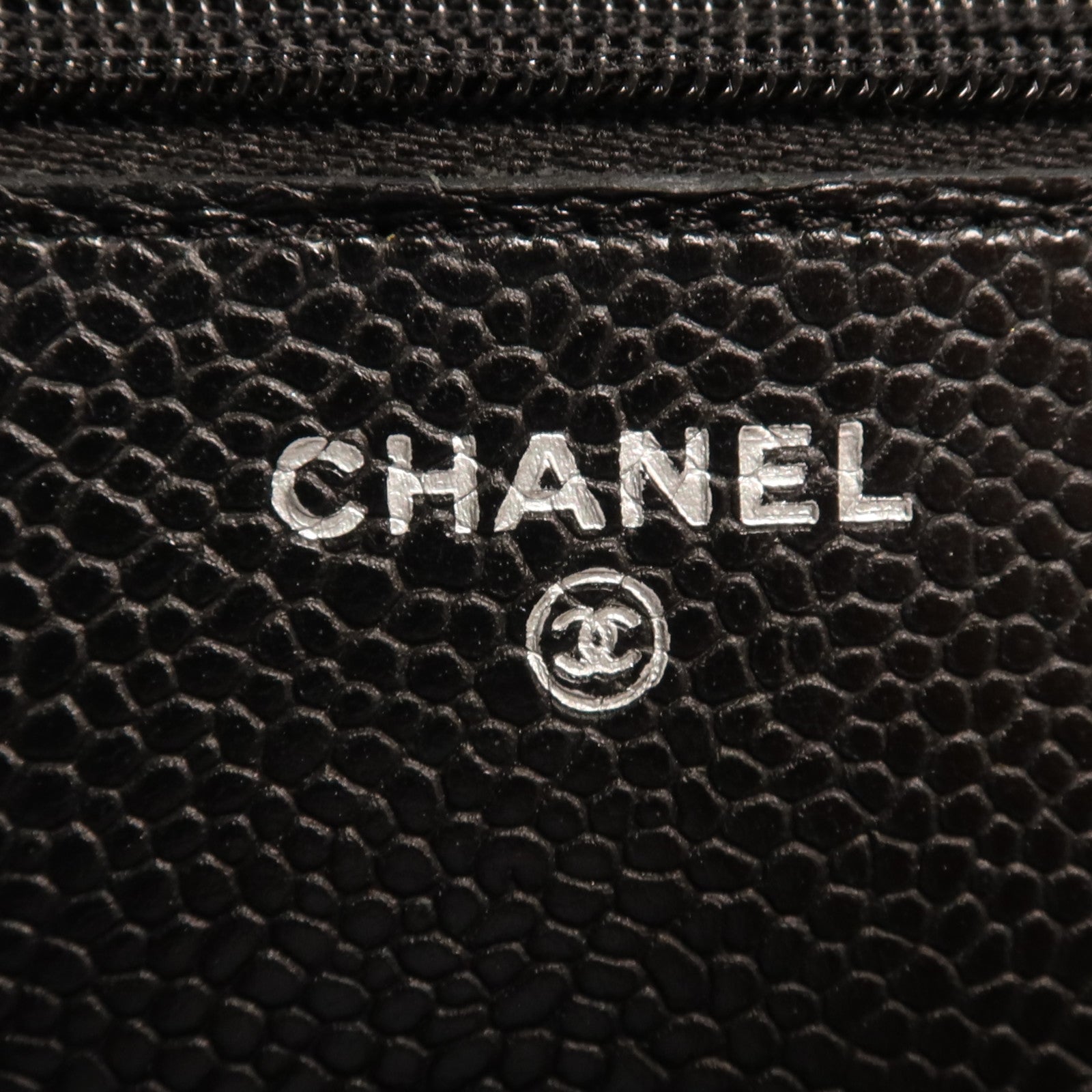 CHANEL 牛皮皮革WOC Wallet On Chain銀扣鏈帶肩背袋