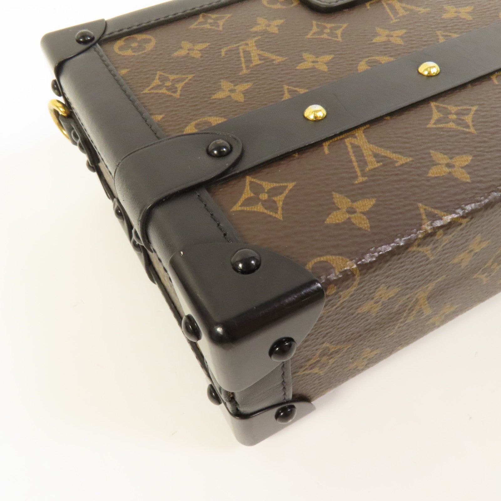LOUIS VUITTON 【激減優惠】Monogram Petite Malle金扣肩背袋