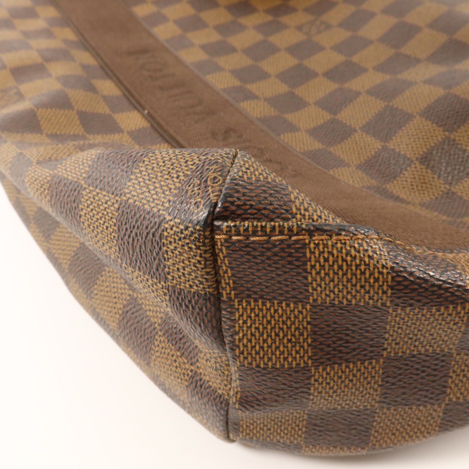 LOUIS VUITTON Damier Beaubourg金扣肩背袋棕色