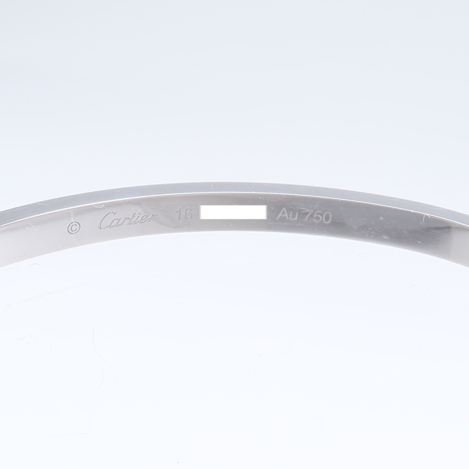 CARTIER 18K白金Love Bracelet Small Model Full Diamonds鑽石手鐲