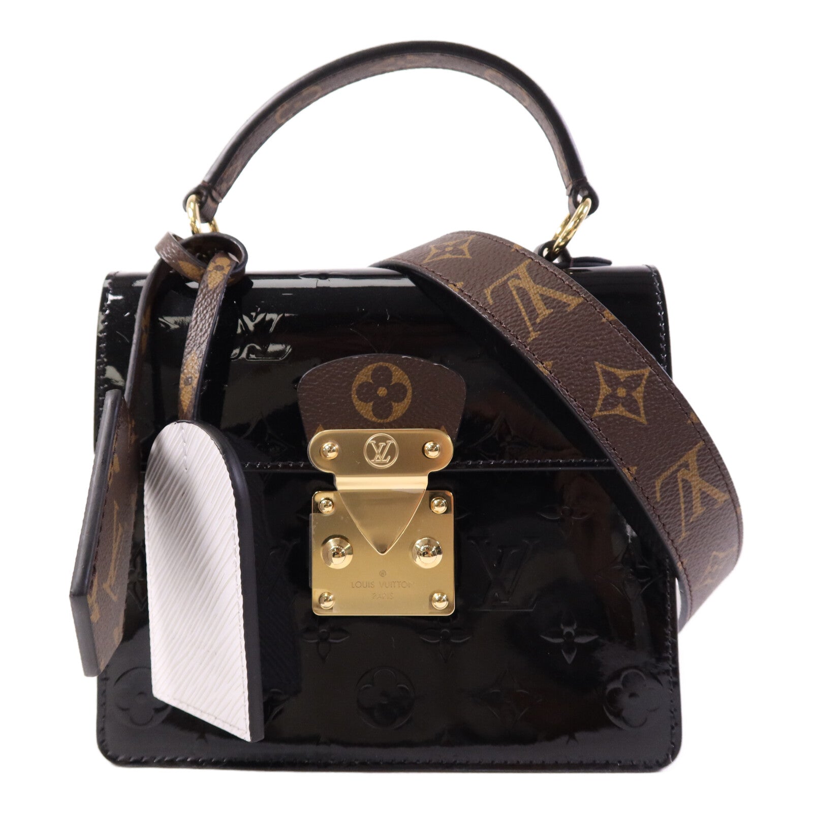LOUIS VUITTON 【激減優惠】Monogram/Epi/Vernis Spring Street金扣手挽肩背兩用袋