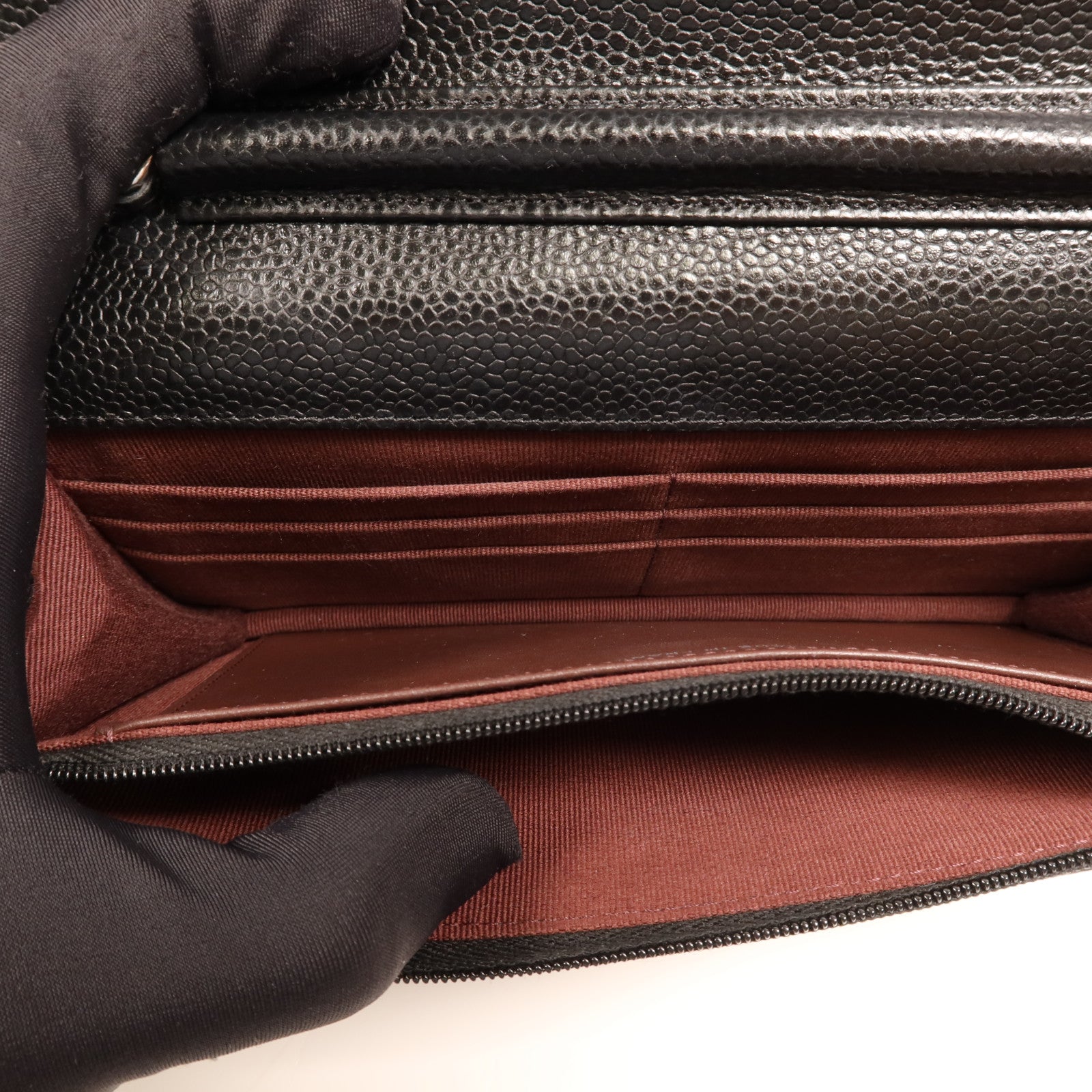 CHANEL 牛皮皮革WOC Wallet On Chain銀扣鏈帶肩背袋