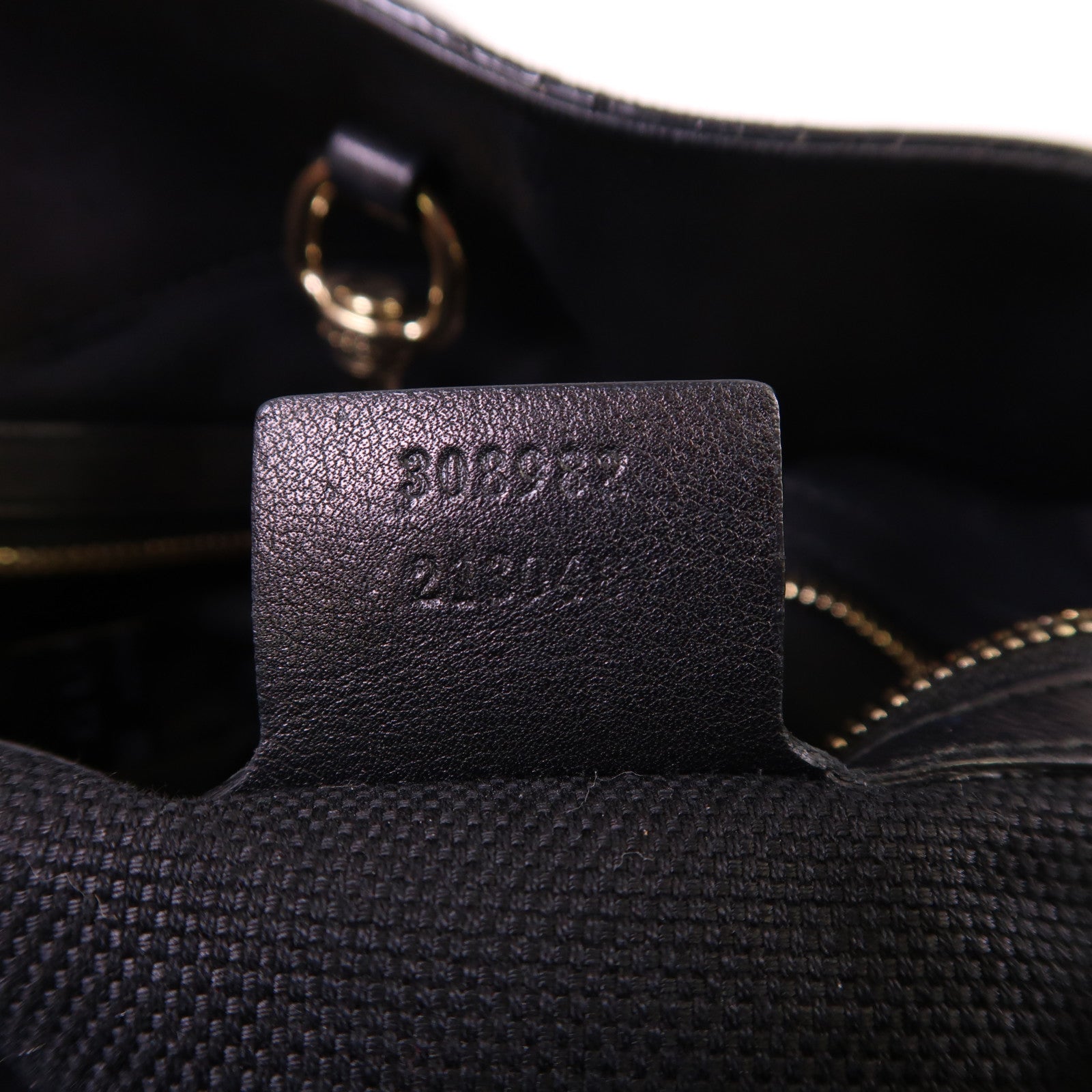 GUCCI 漆皮皮革Soho金扣鏈帶肩背袋