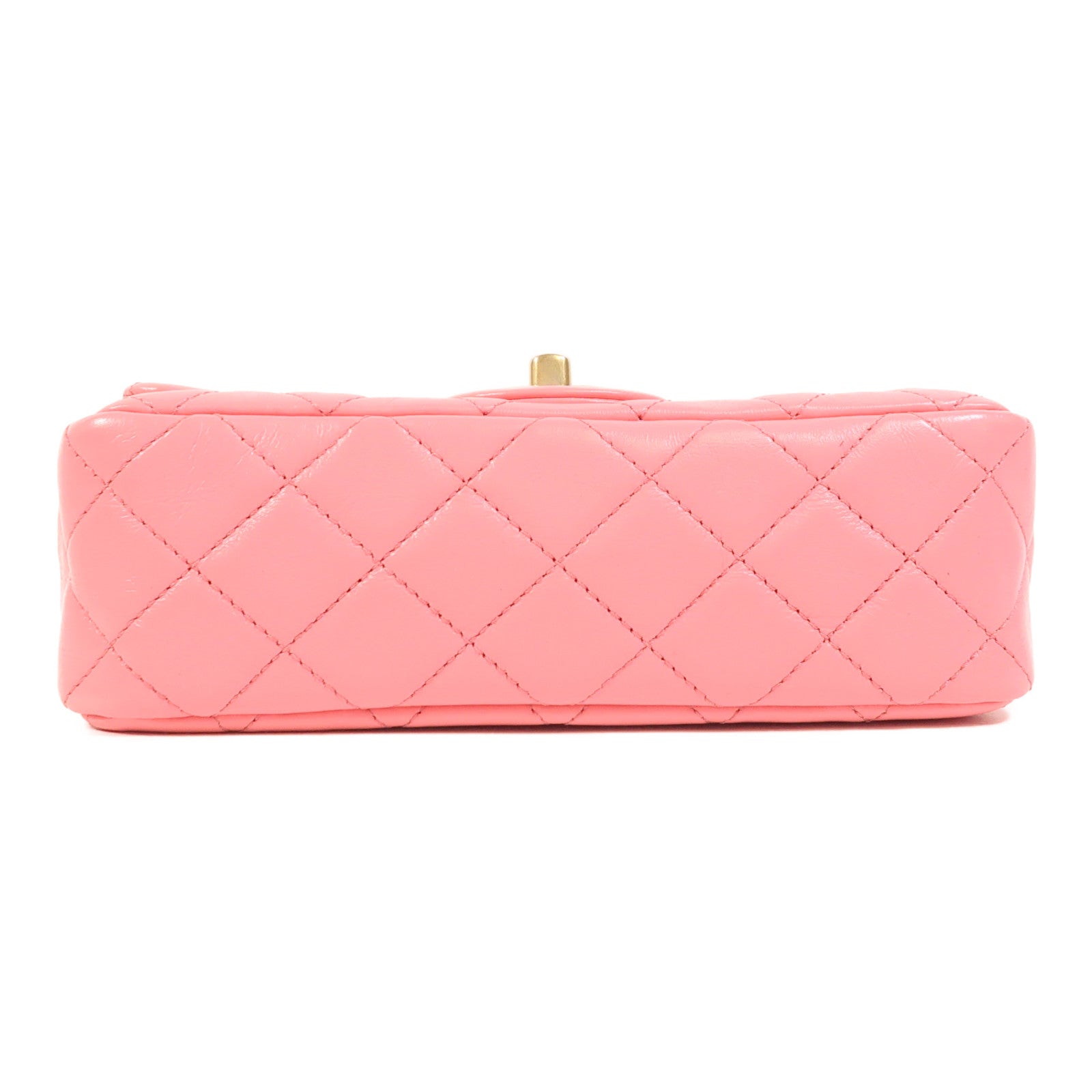 CHANEL 羊皮皮革Mini Classic 20金扣鏈帶肩背袋