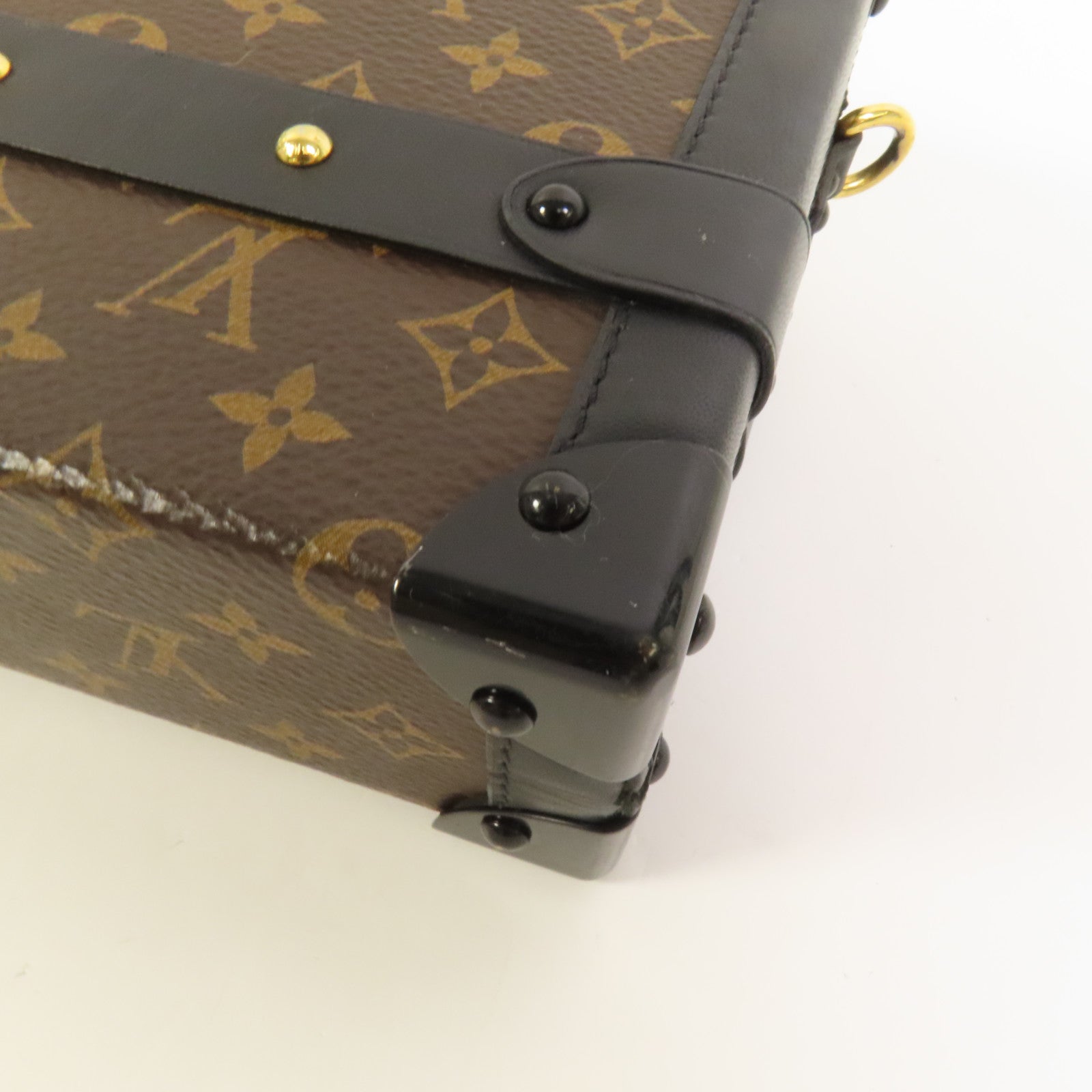LOUIS VUITTON 【激減優惠】Monogram Petite Malle金扣肩背袋