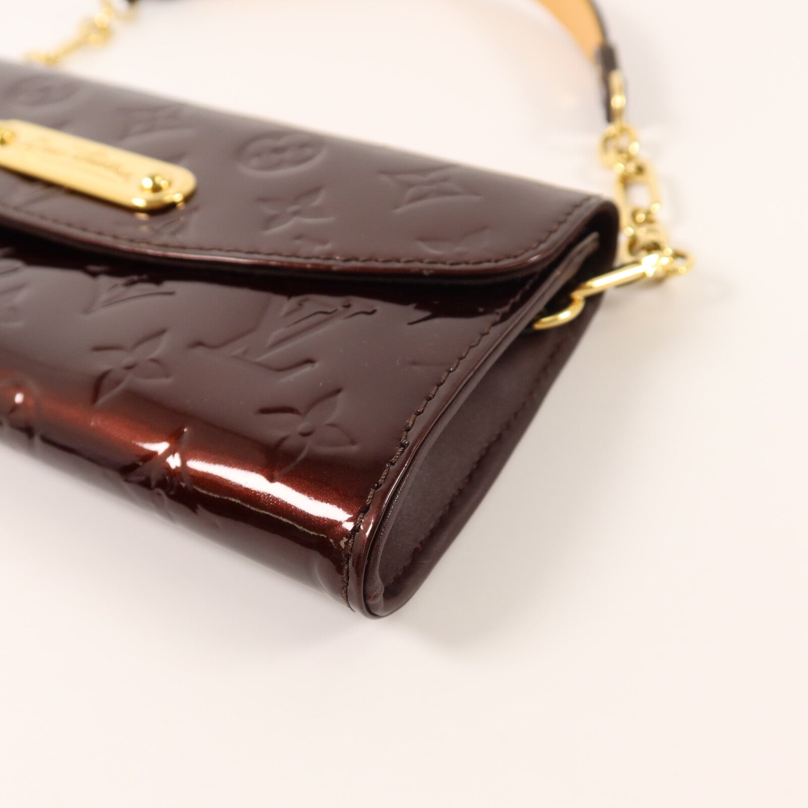 LOUIS VUITTON Monogram Vernis Sunset Boulvevard鏈帶肩背袋