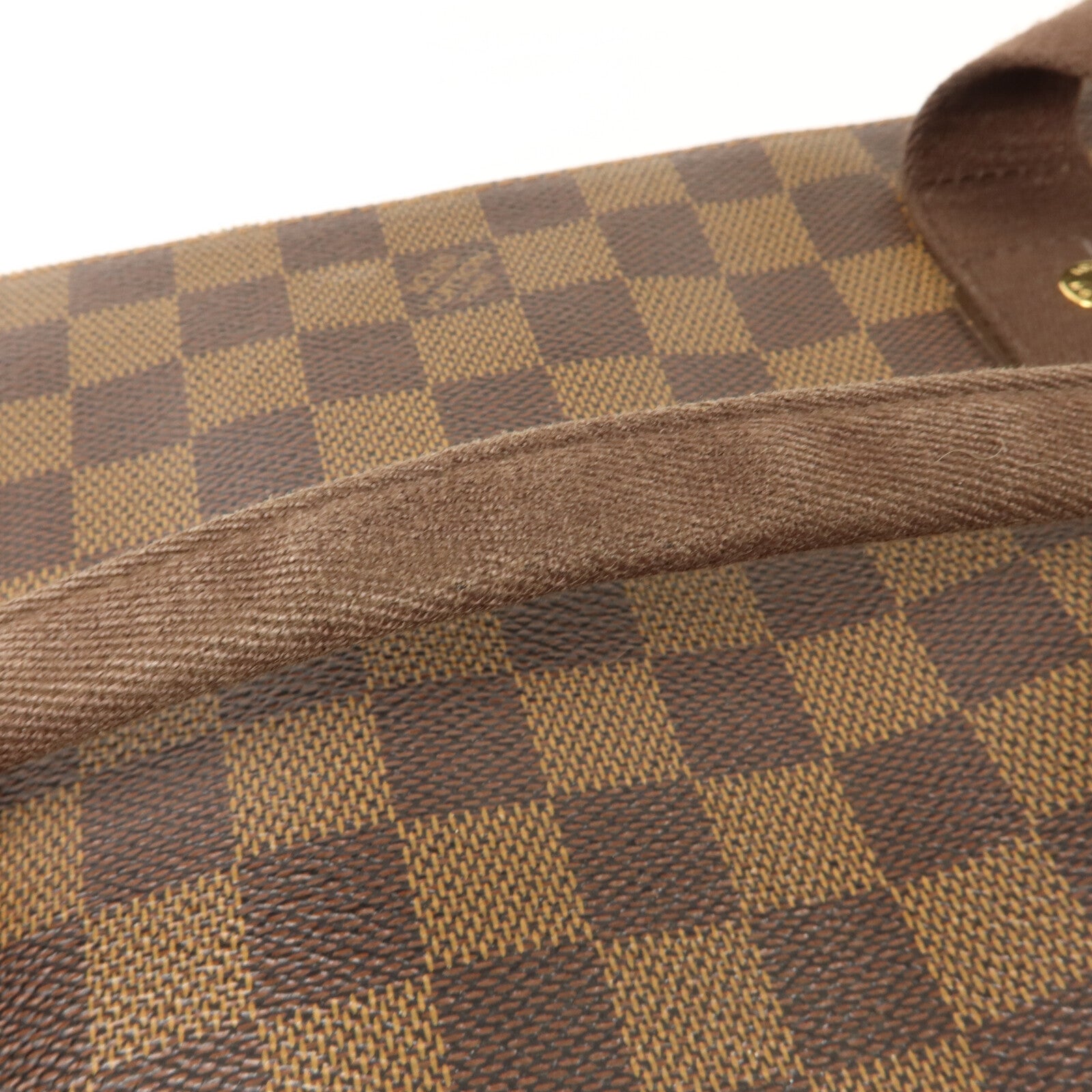 LOUIS VUITTON Damier Beaubourg金扣肩背袋棕色