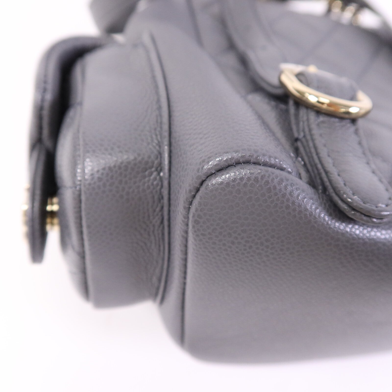 CHANEL 牛皮皮革Duma Backpack金扣背包