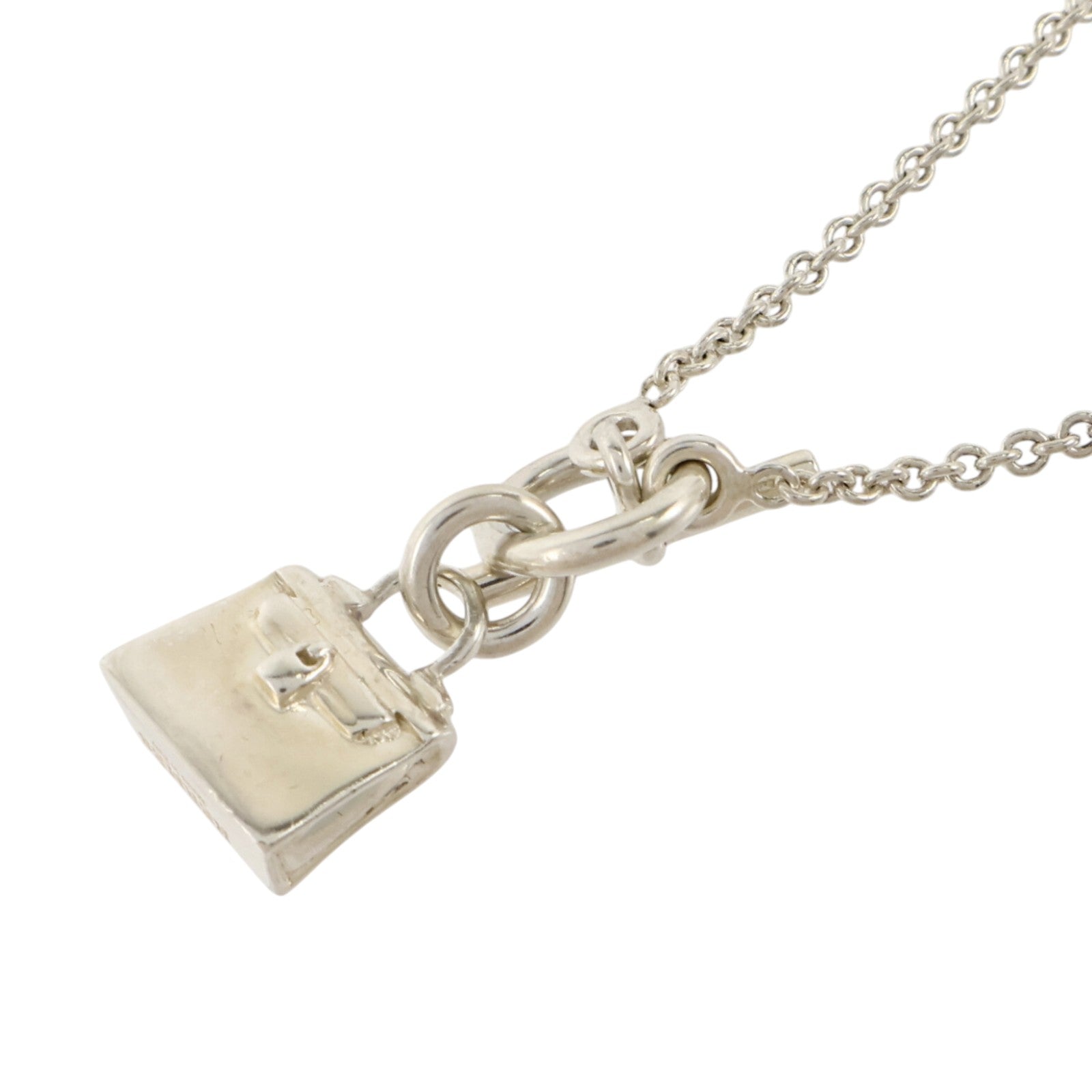 HERMES 925純銀Amulettes Birkin Pendant Necklace項鏈