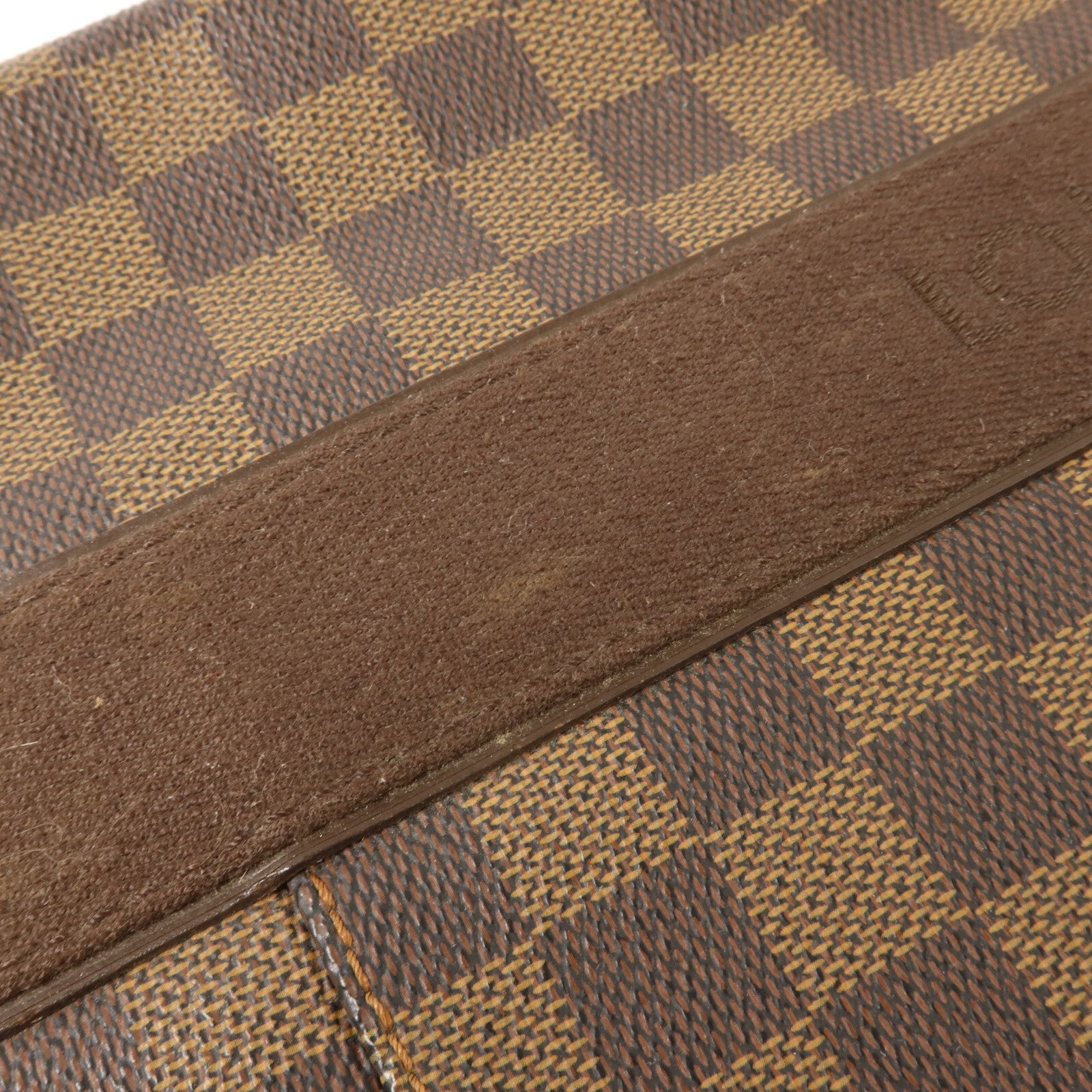LOUIS VUITTON Damier Beaubourg金扣肩背袋棕色