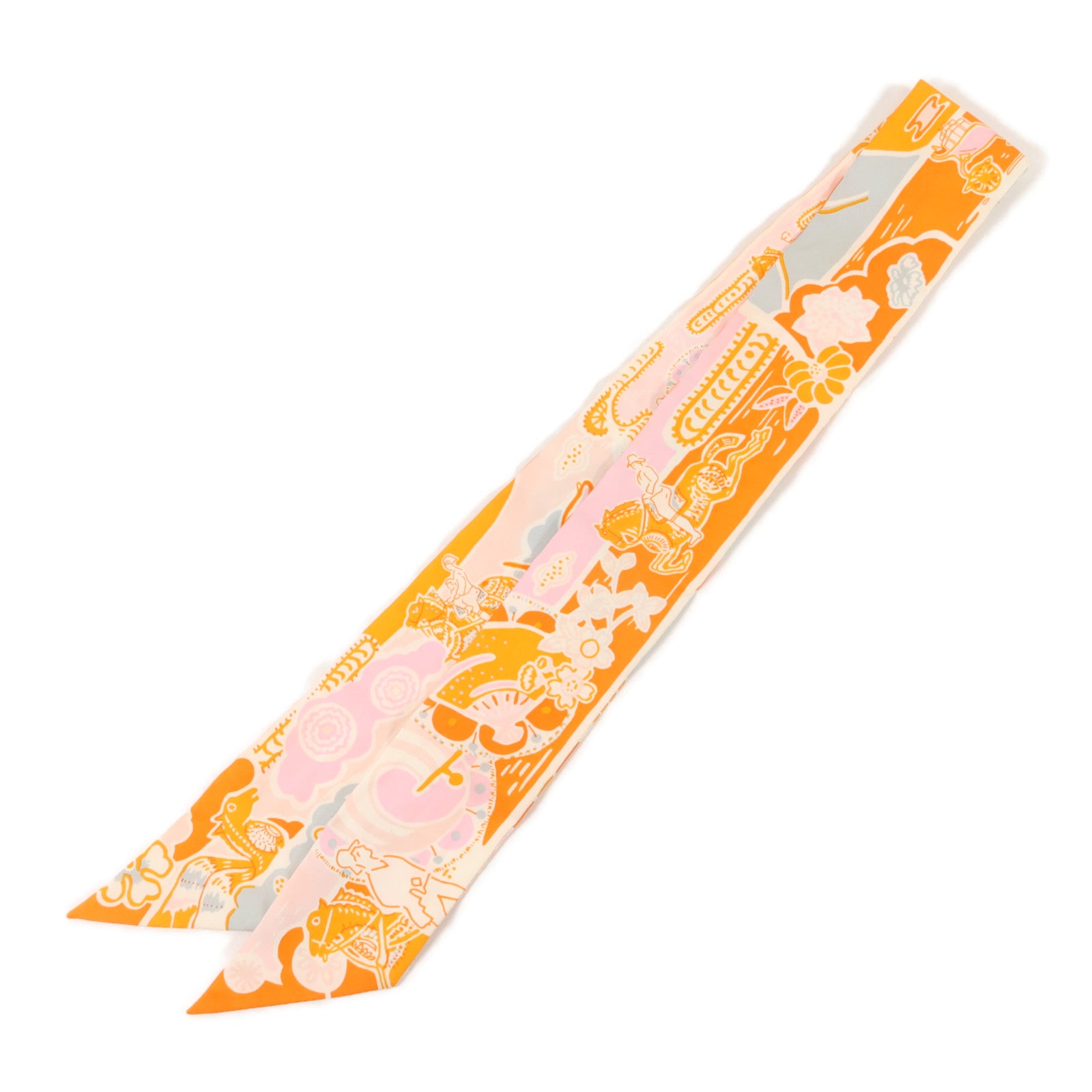HERMES 絲質Twilly絲巾