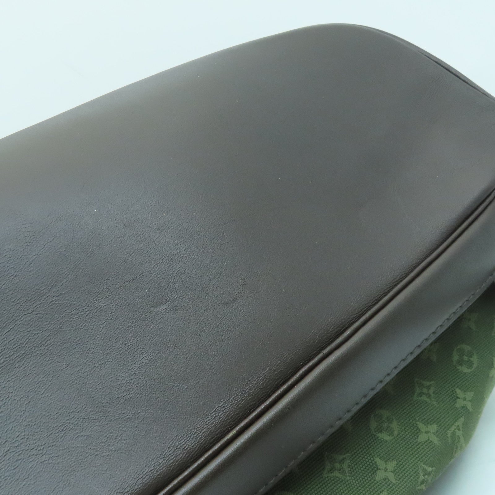 LOUIS VUITTON Monogram Mini Montsouris GM金扣背包綠色