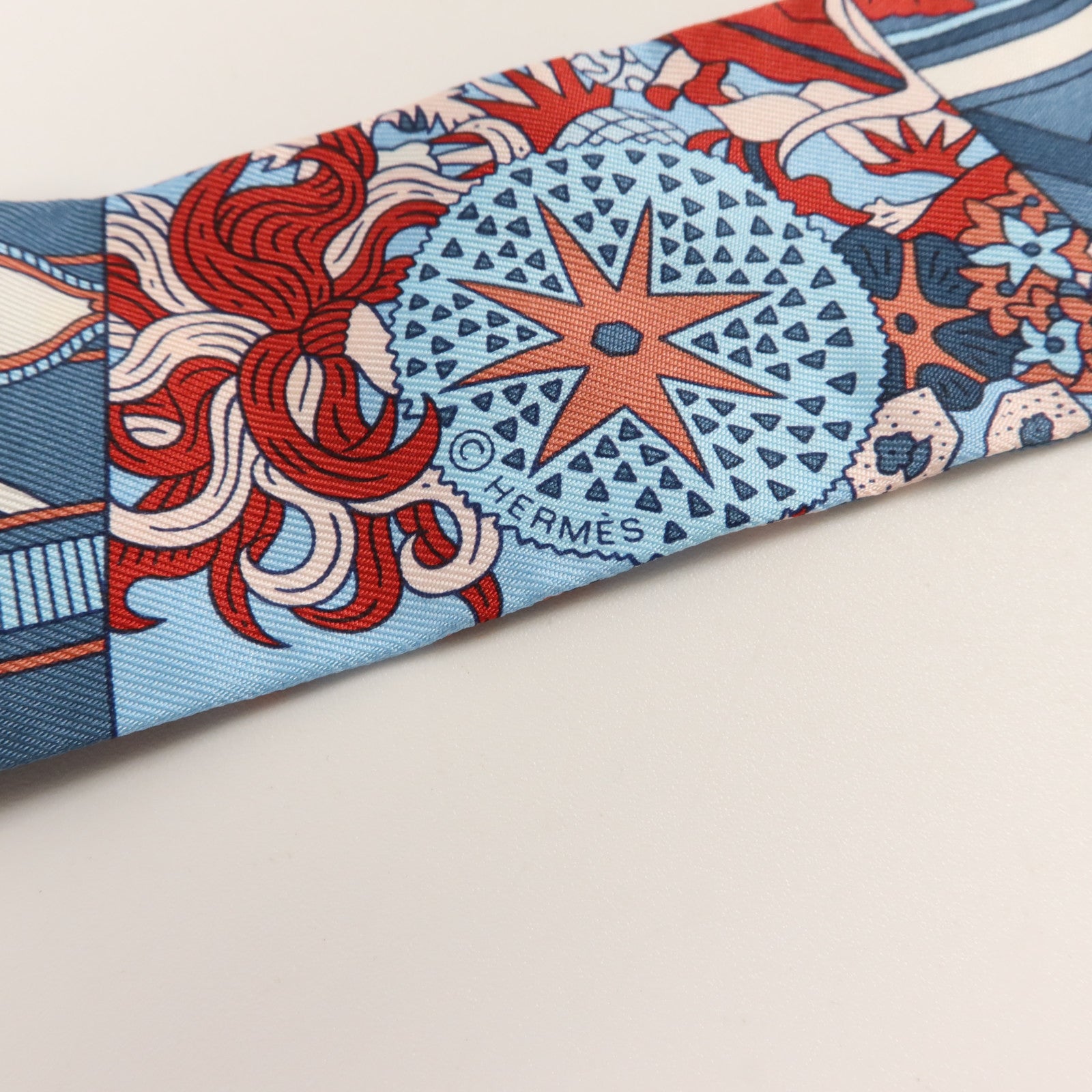 HERMES 絲質Twilly絲巾