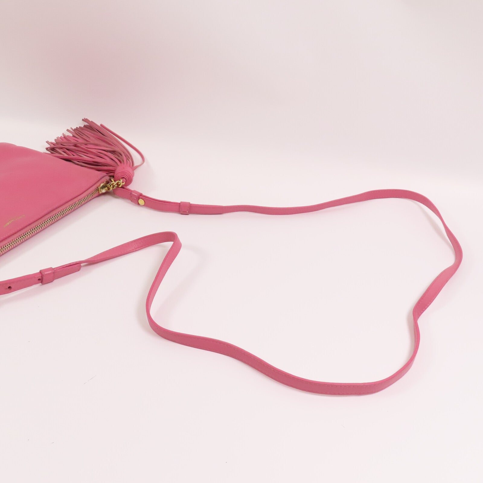 YVES SAINT LAURENT 【激減優惠】牛皮皮革Shoulder Bag金扣肩背袋