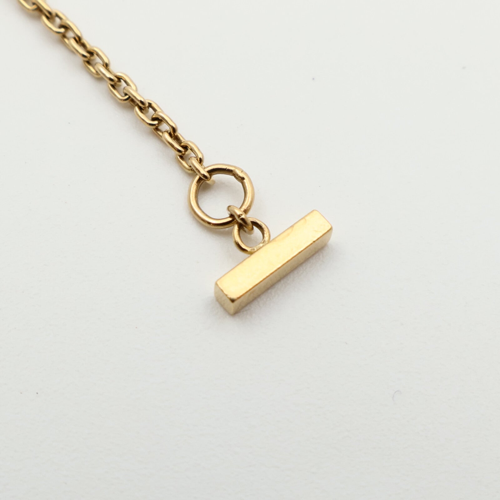 TIFFANY＆CO 18K黃金T-Smile Diamond Pendent鑽石項鍊