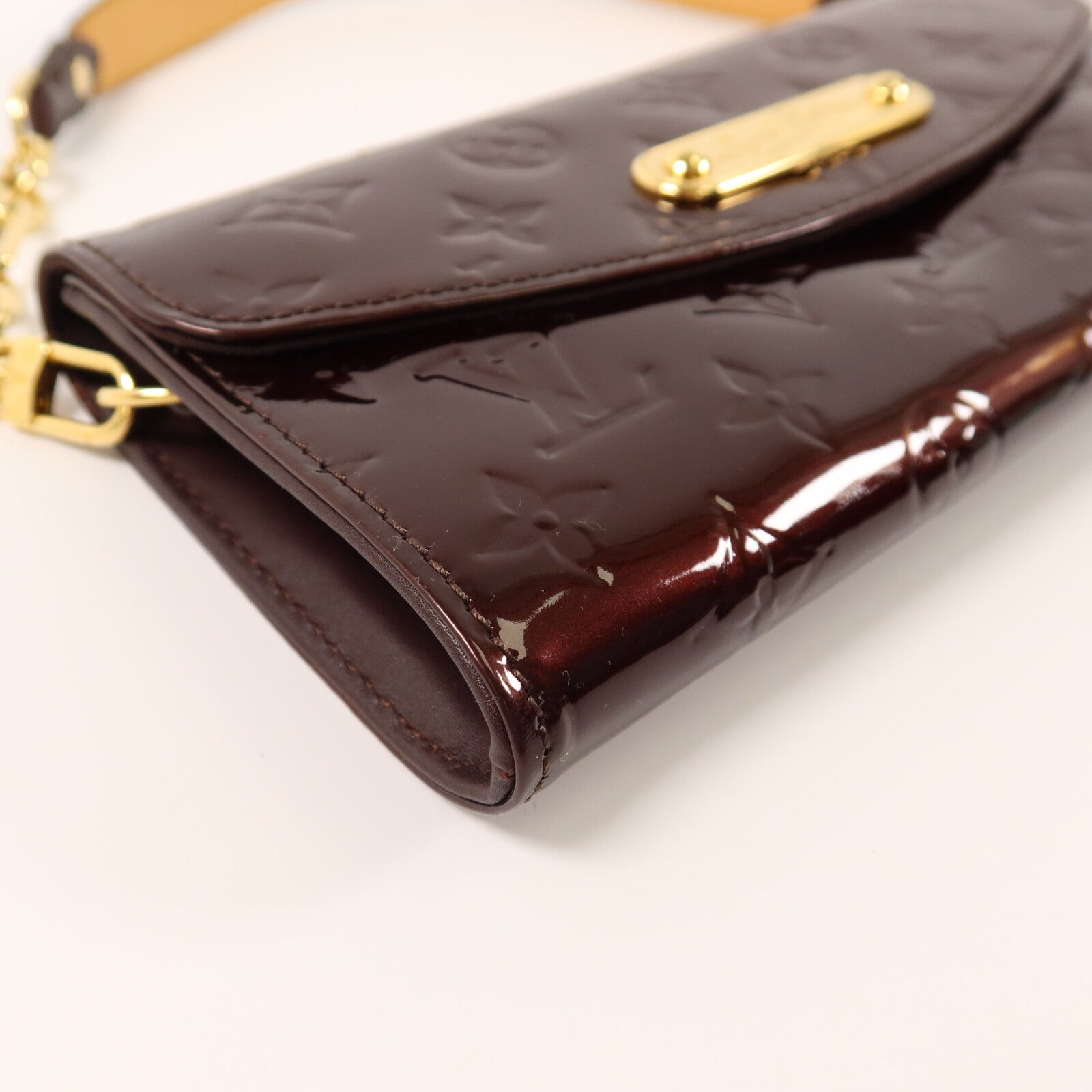 LOUIS VUITTON Monogram Vernis Sunset Boulvevard鏈帶肩背袋